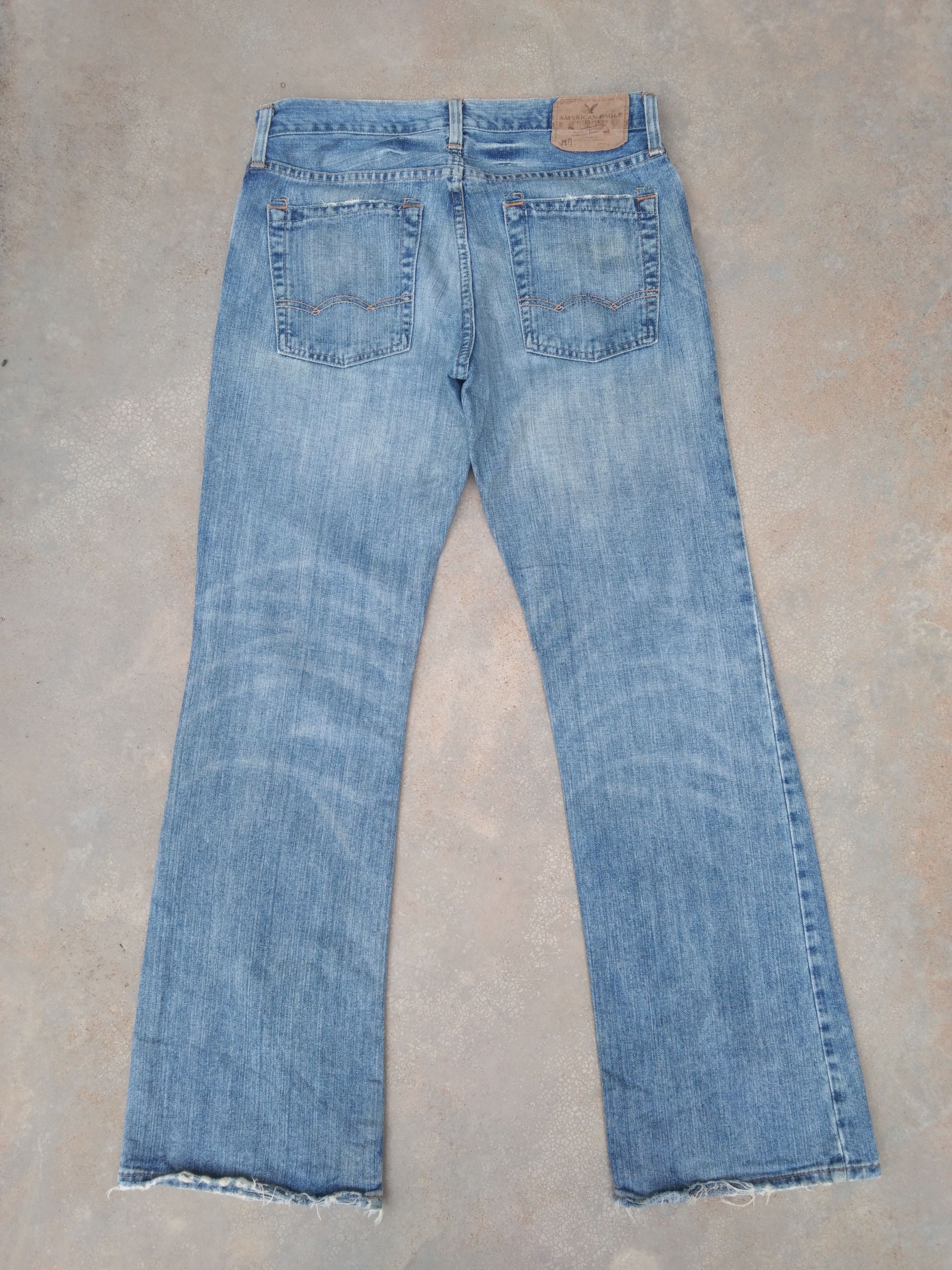Japanese Brand Vtg Distressed American Eagle Boot Cut Flared Jeans 32x32 Size US 32 / EU 48 - 2 Thumbnail