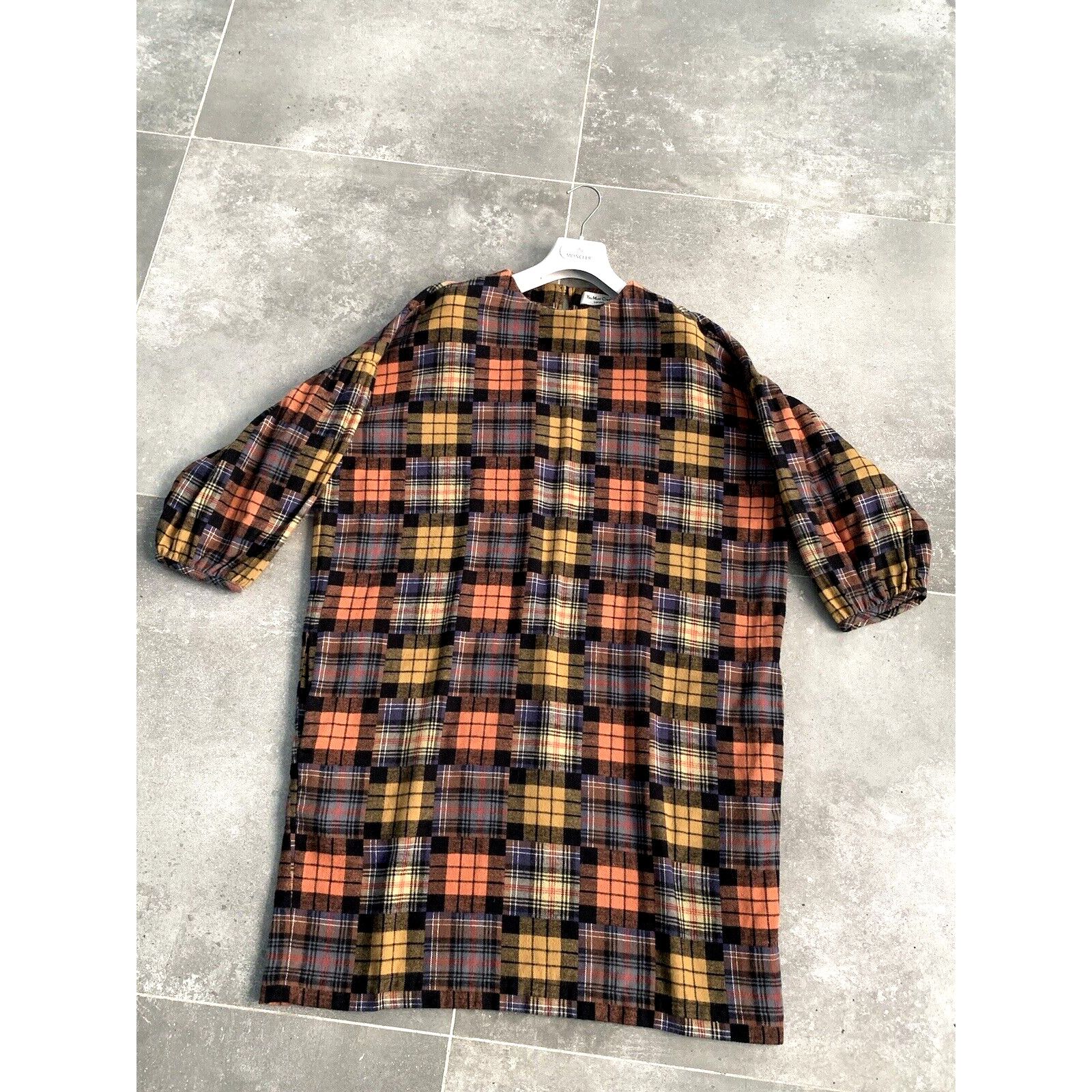 Designer × YMC OVERSIZED Womens YMC Ballon Sleeves Checked Dress Tunic SZ M Size M / US 6-8 / IT 42-44 - 1 Thumbnail