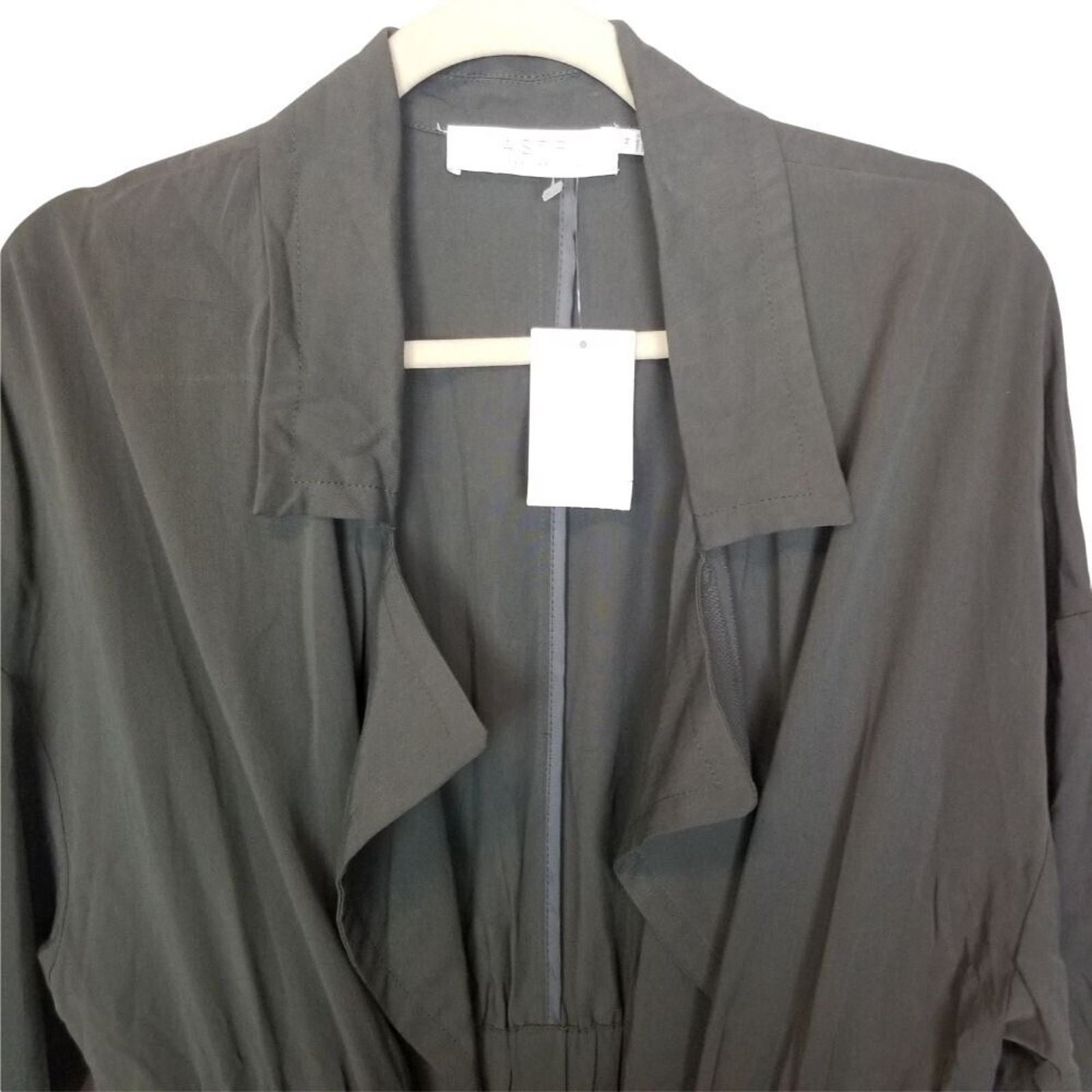 ASTR The Label ASTR The Label Womens Tie Front Duster Trench Coat Sz M Size M / US 6-8 / IT 42-44 - 2 Thumbnail
