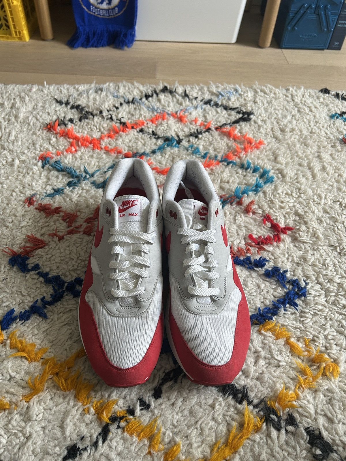 Nike Nike Air Max 1 Anniversary University Red 12US Size US 12 / EU 45 - 2 Thumbnail