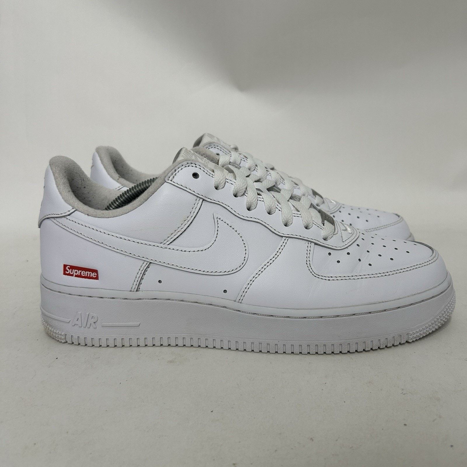 Nike Nike Supreme x Air Force 1 Low Box Logo - “White” CU9225-100 Size US 10 / EU 43 - 4 Thumbnail