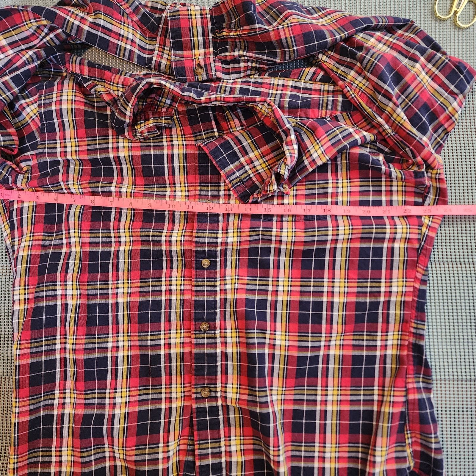 Brooks Brothers Brooks Brothers Large Slim Fit Polo Shirt, Red Plaid Size US L / EU 52-54 / 3 - 5 Thumbnail