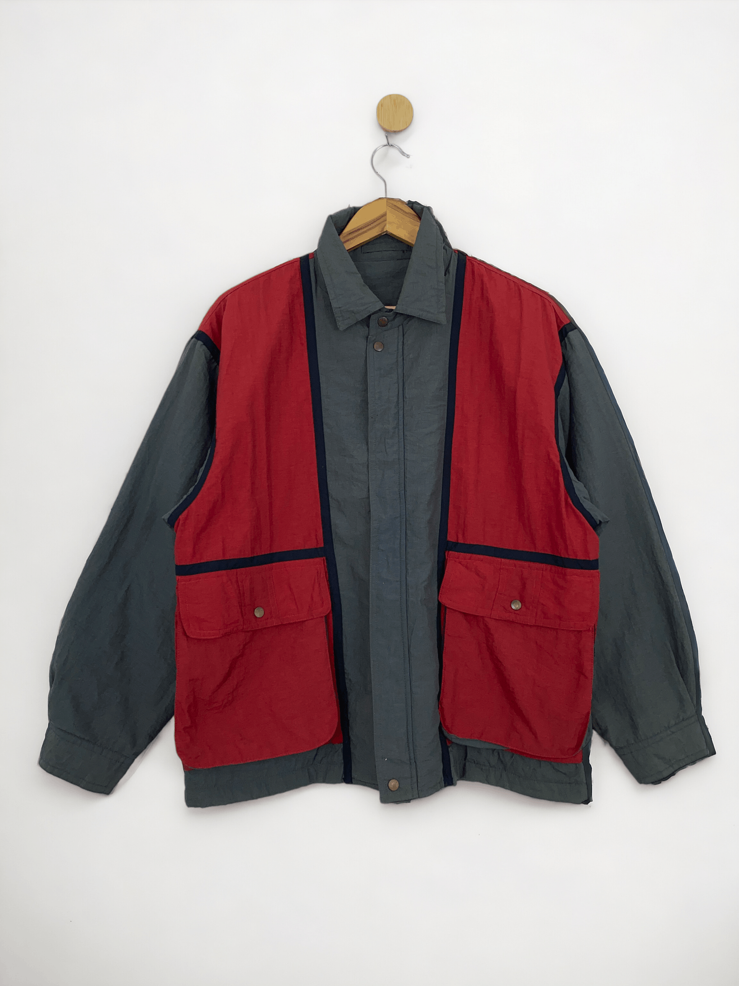 Vintage Japanese Brand Colourblock Multipocket Jacket MJ0031