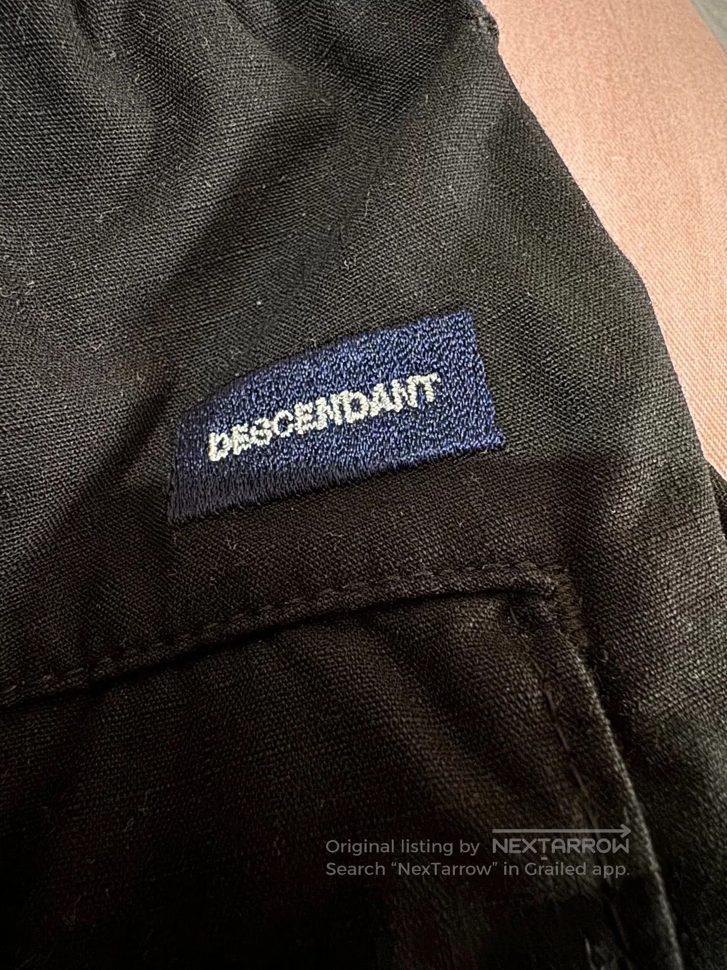 Descendant black descendant cargo pants with elastic waist. Size US 30 / EU 46 - 7 Thumbnail