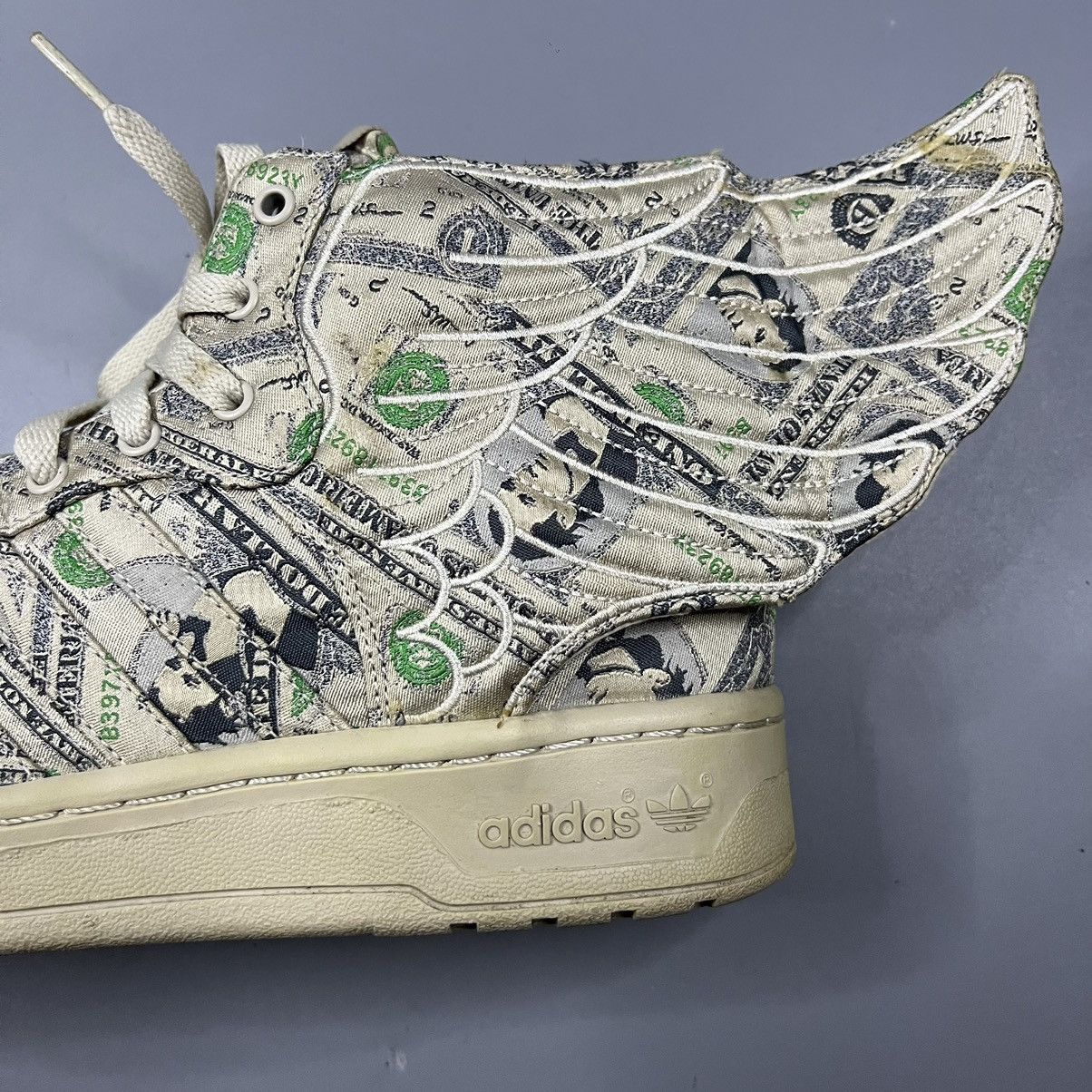 Adidas × Jeremy Scott Adidas Jeremy Scott Wings Money Hi Top Size US 9 / EU 42 - 8 Thumbnail