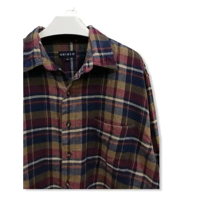 Japanese Brand Japanese Brand Uniqlo Plaid Tartan Flannel Shirt 👕 Size US M / EU 48-50 / 2 - 2 Thumbnail