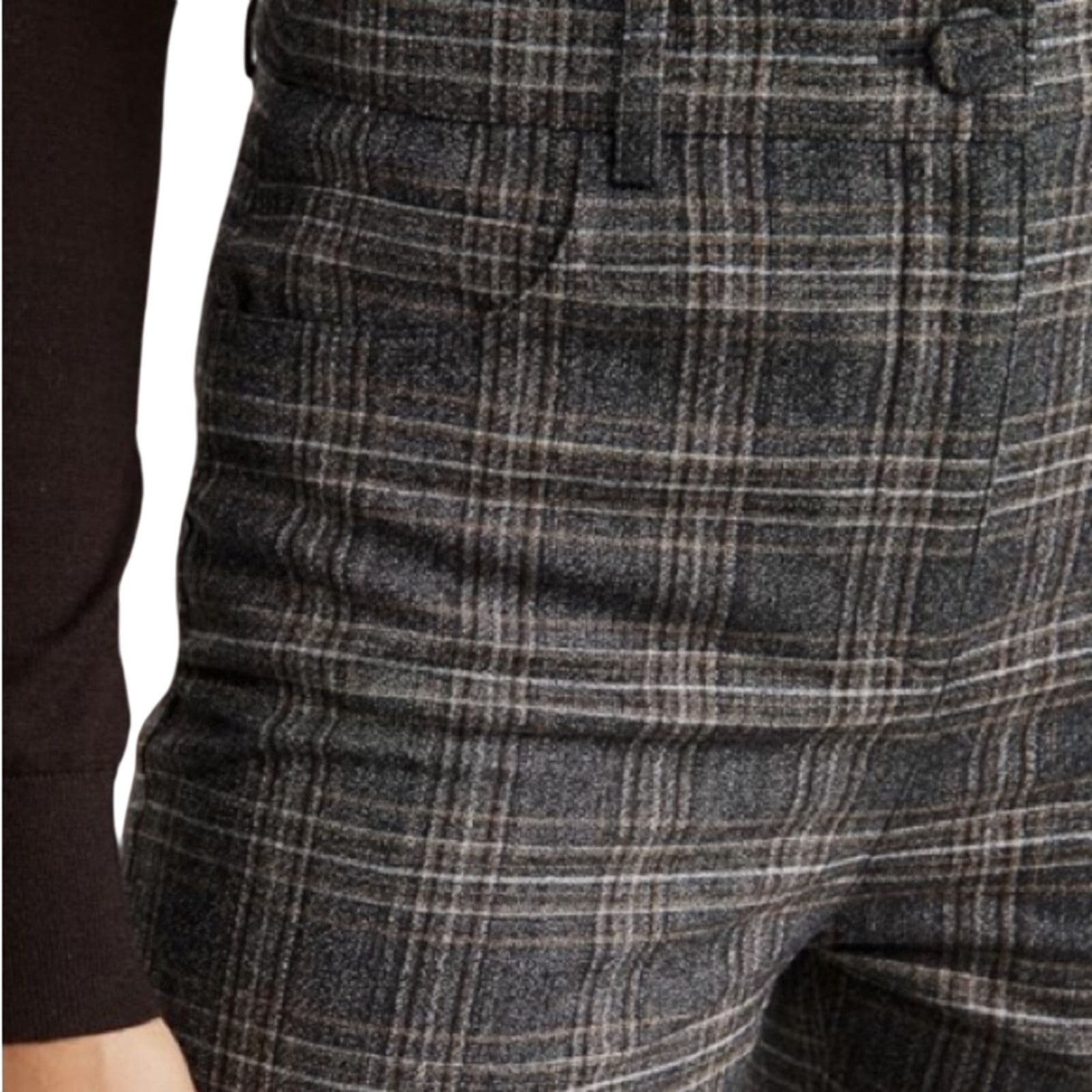 Theory Theory Auburn Plaid Straight Leg Pants | Size 2 Size 26" / US 2 / IT 38 - 6 Thumbnail