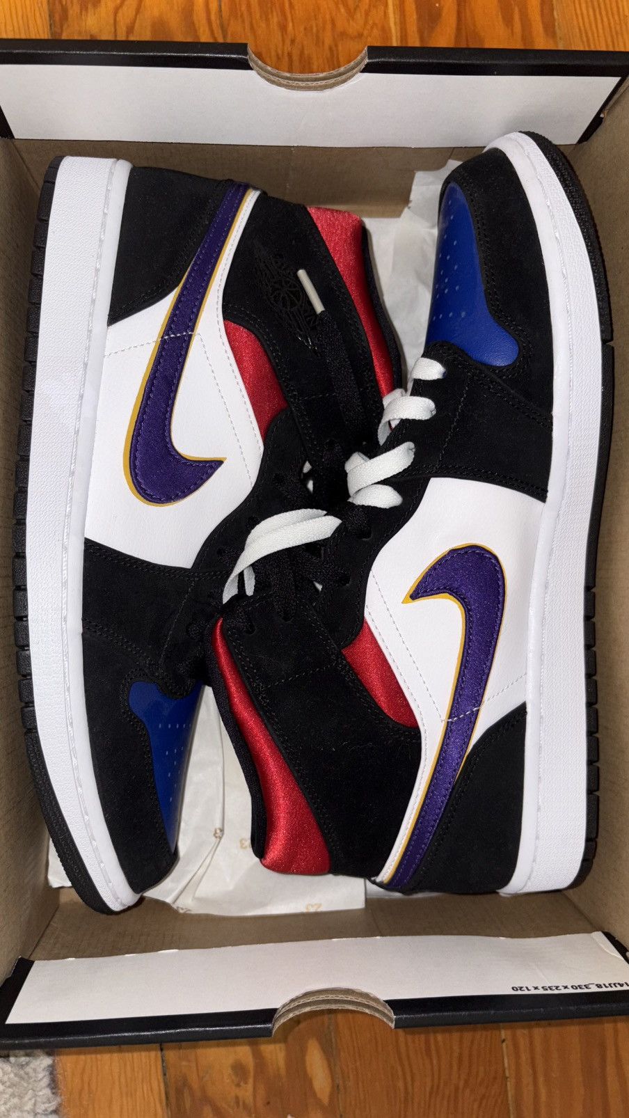Jordan Brand Jordan 1 Mid Lakers Top 3 Size US 11.5 / EU 44-45 - 1 Thumbnail