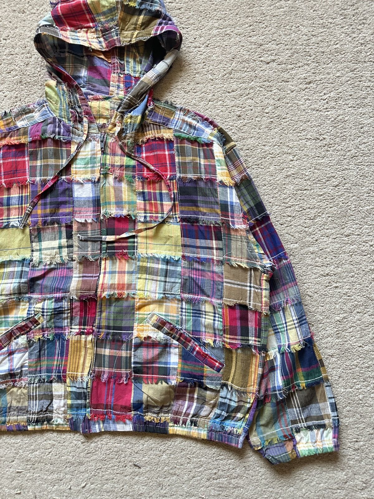 Vintage Vintage Patchwork Lightweight Hoodie Size US L / EU 52-54 / 3 - 2 Thumbnail