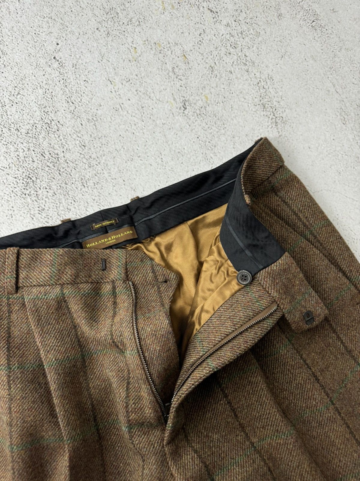 Holland & Holland × Japanese Brand Holland & Holland London Harrow Tweed Wool Pants Size US 34 / EU 50 - 4 Thumbnail