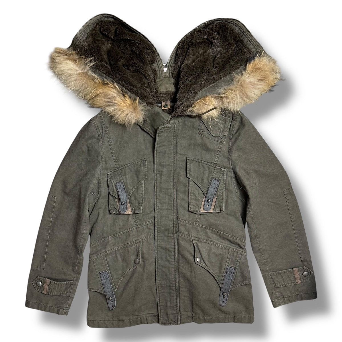 PPFM PPFM IfSixWasNine LGB Gorpcore Tactical Military Fur Jacket Size US L / EU 52-54 / 3 - 4 Thumbnail