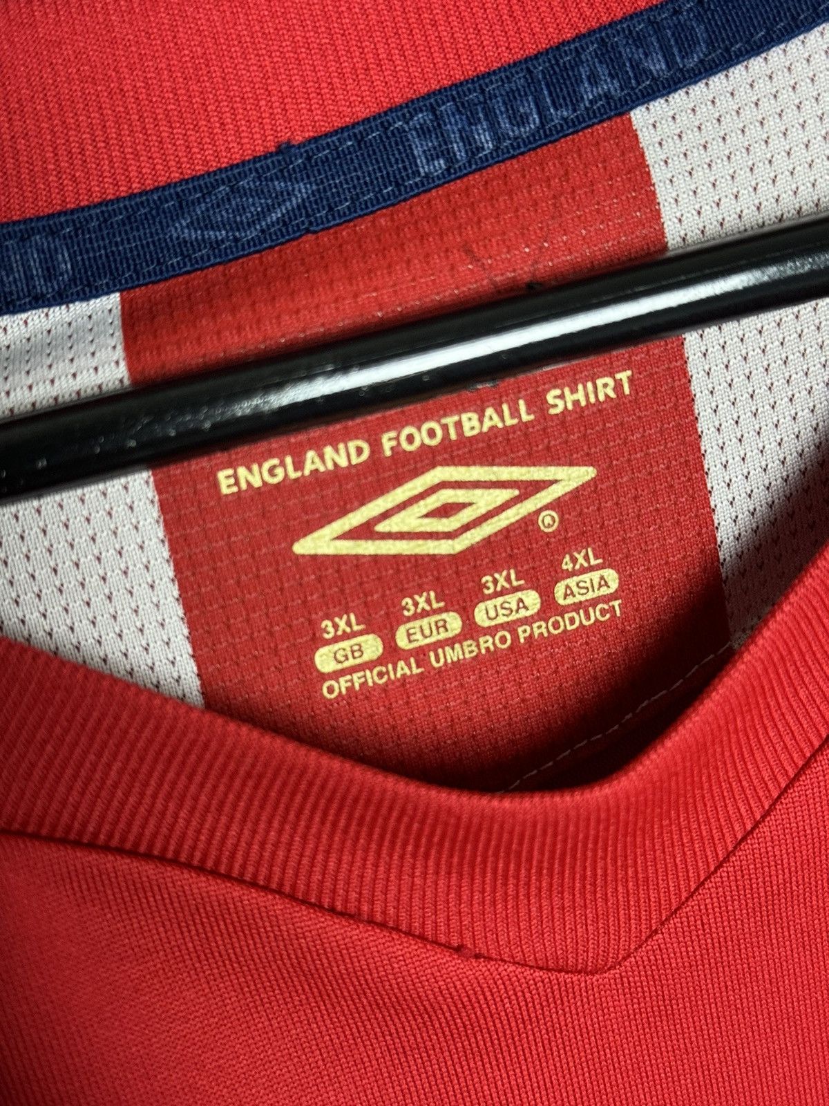 Umbro 3XL England National Team 06/08 Away Rooney Football Jersey Size US XXL / EU 58 / 5 - 10 Thumbnail