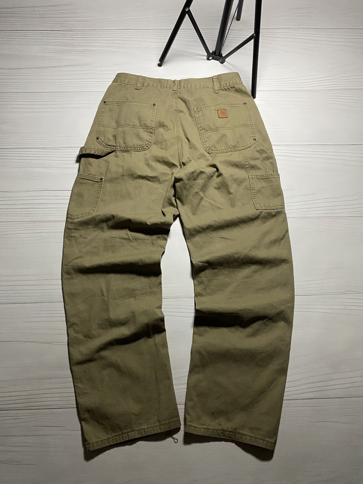 Carhartt × Vintage Vintage Carhartt cargo leather logo baggy fit y2k pants Size US 34 / EU 50 - 2 Thumbnail