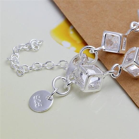 Other Women 925 Silver Bead Bracelet 8-9” Adjustable 9mm Lobster Size ONE SIZE - 2 Thumbnail