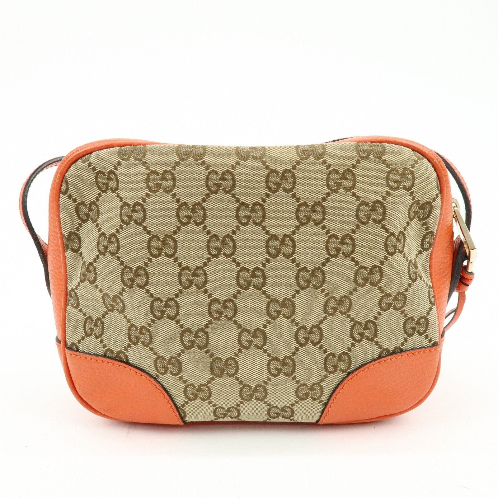 Gucci Gucci GG Canvas & Leather Crossbody Bag Orange Size ONE SIZE - 2 Thumbnail