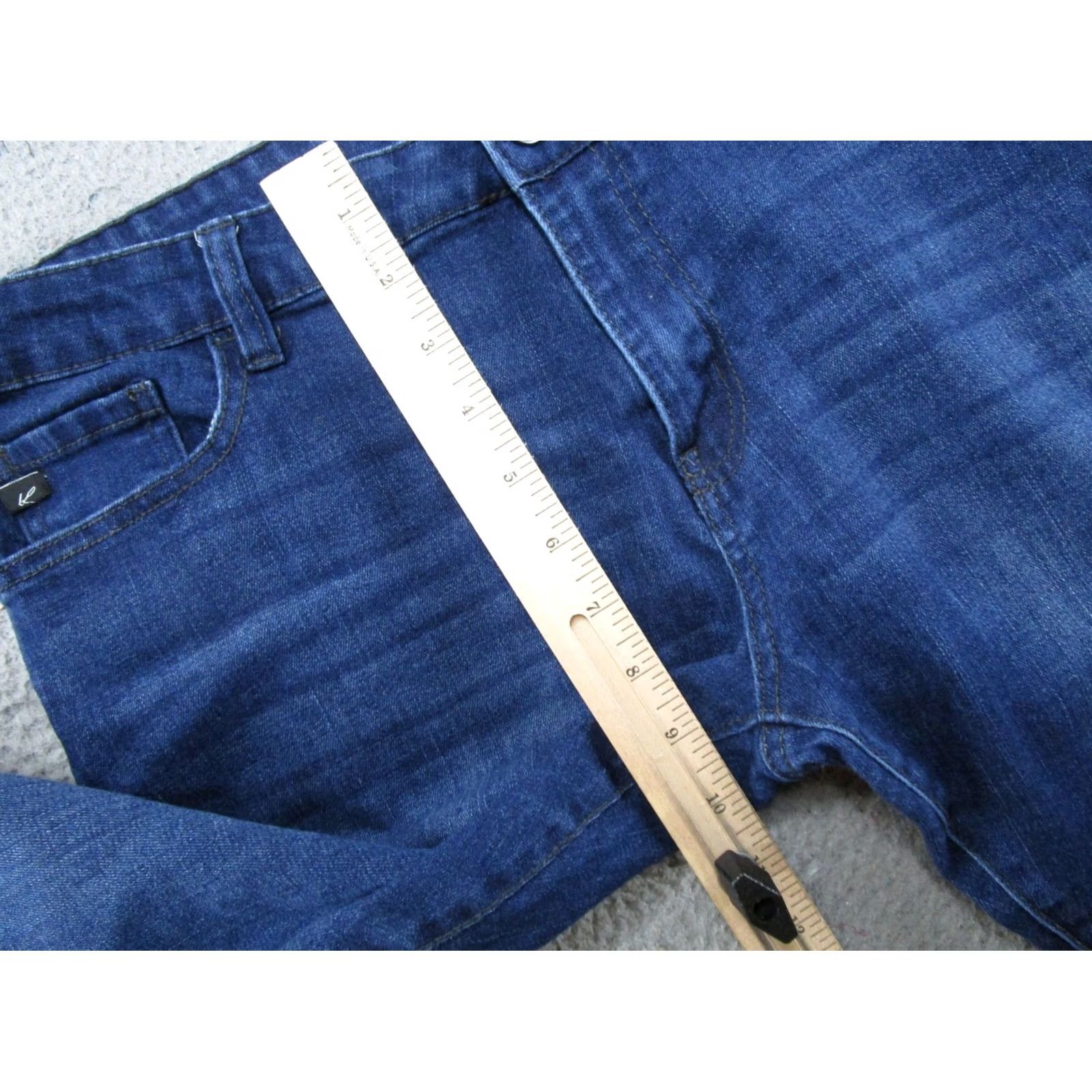 Vintage Kancan Women's Jeans Skinny Slim Fit Mid Rise Ankle Cropped Size 30 Blue Denim 13/30 Stretch Size 30" / US 8 / IT 44 - 6 Thumbnail