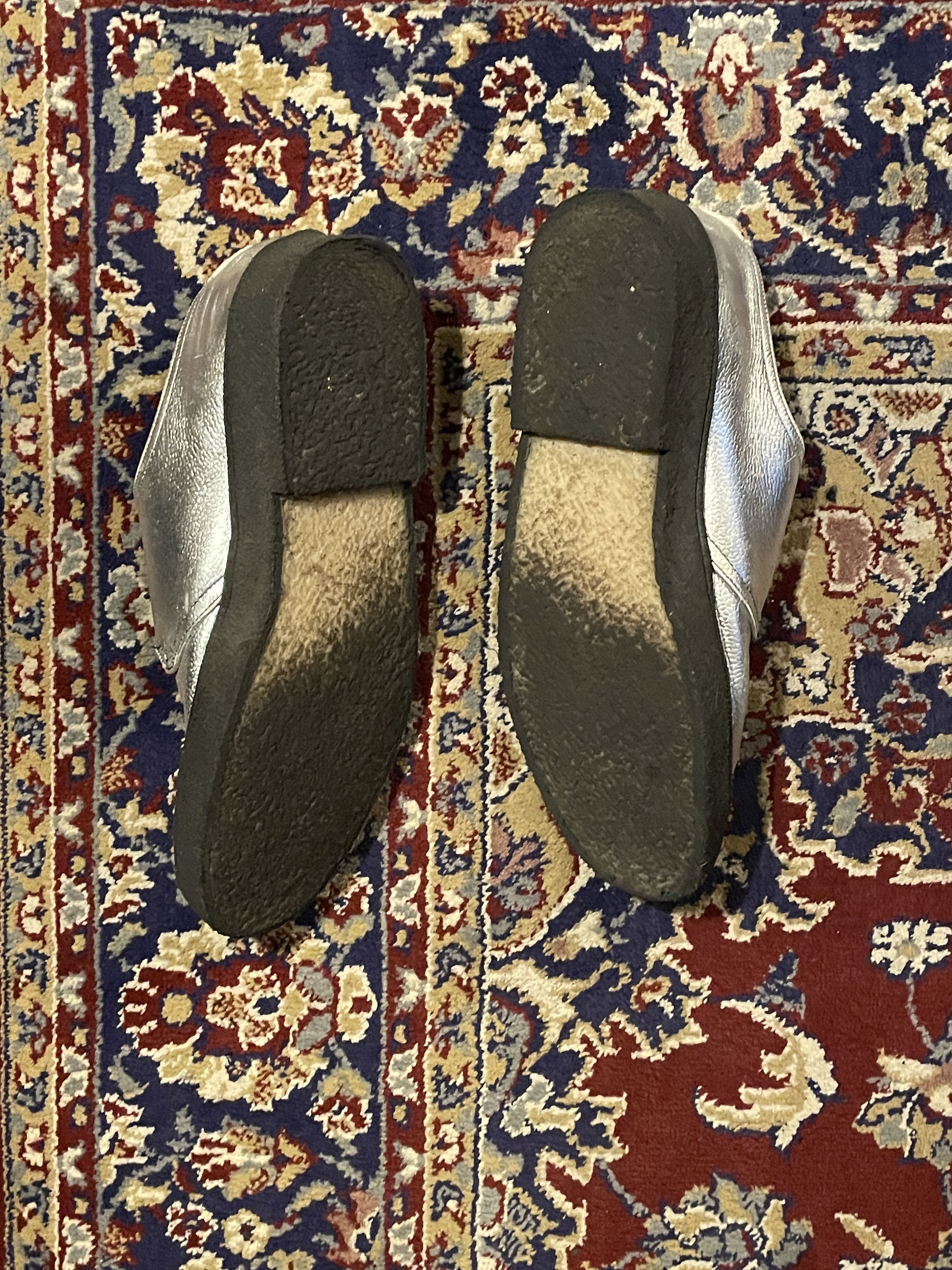 George Cox Popboy Silver Pebble Leather RARE Size US 12 / EU 45 - 4 Thumbnail