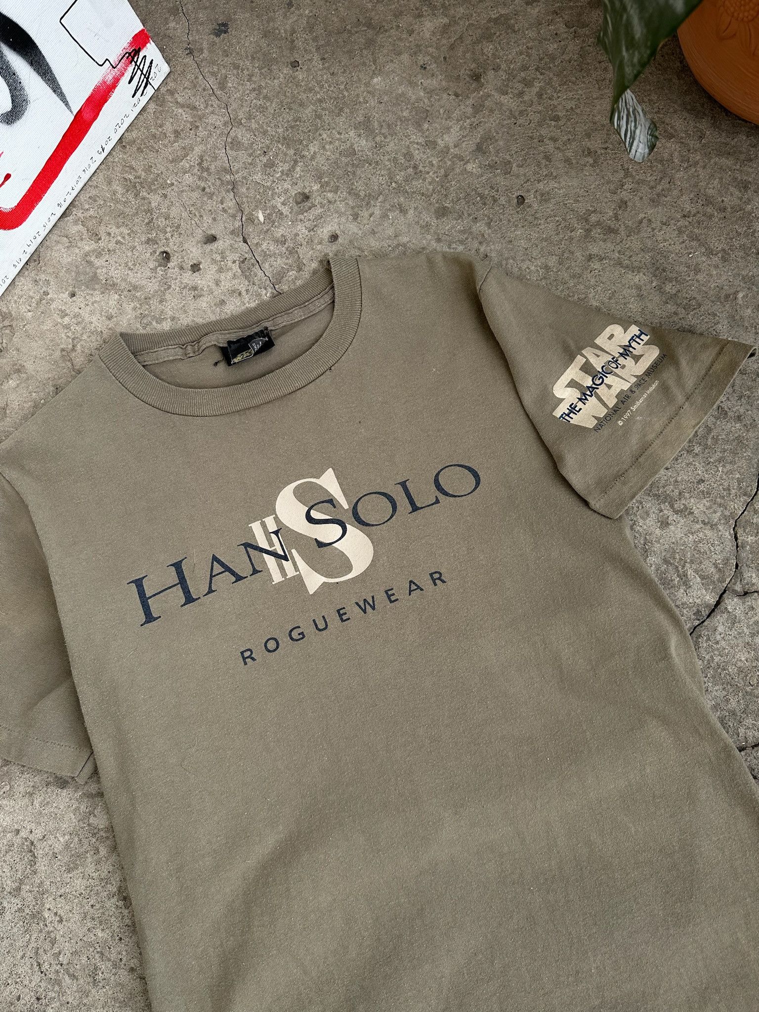Star Wars × Vintage Vintage 1997 Star Wars Han Solo T Shirt like Joda Size US S / EU 44-46 / 1 - 4 Thumbnail