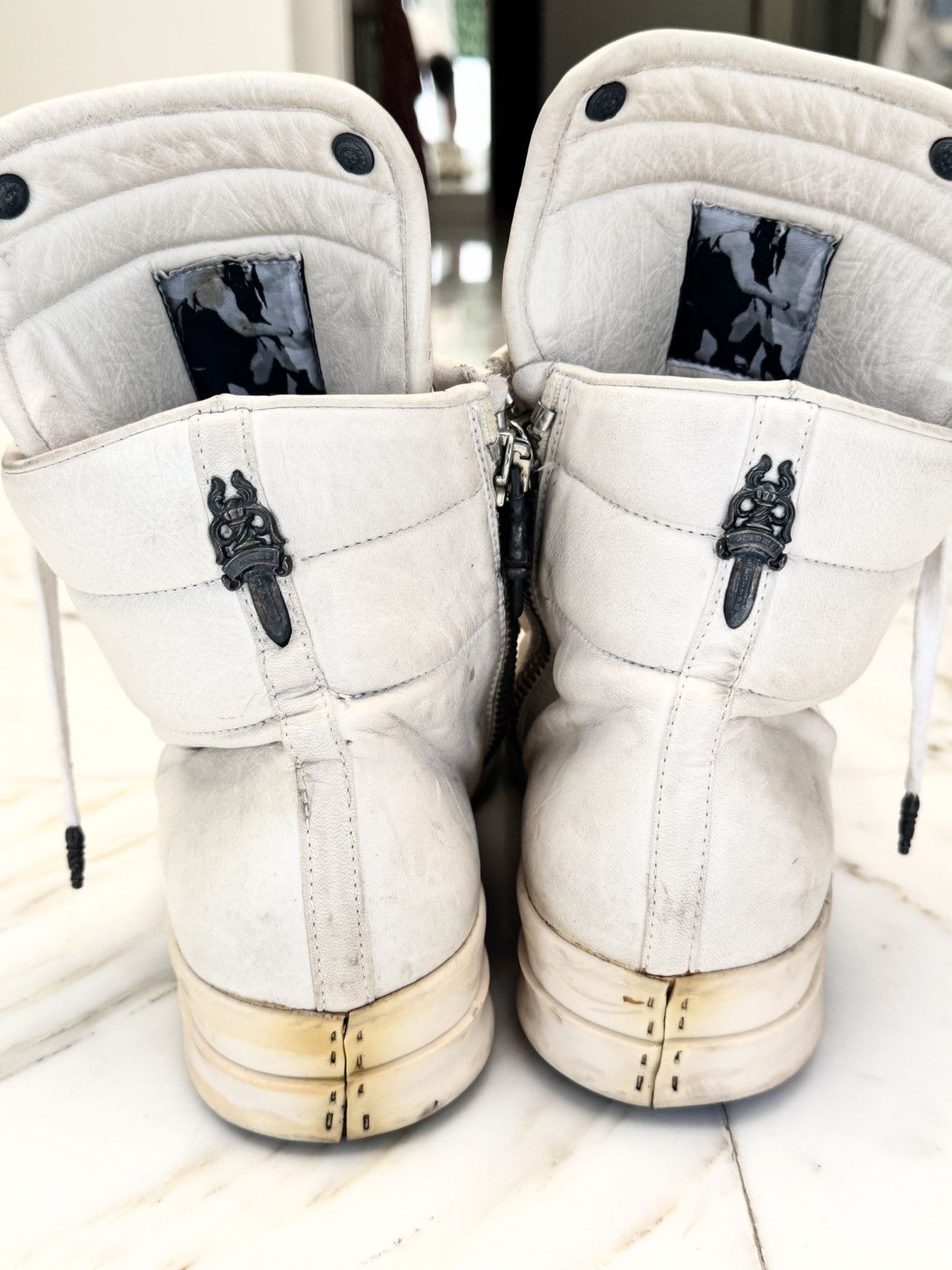 Chrome Hearts × Rick Owens ❗️READ DESC❗️ Chrome hearts x Rick Owens geo baskets Size US 11 / EU 44 - 4 Thumbnail