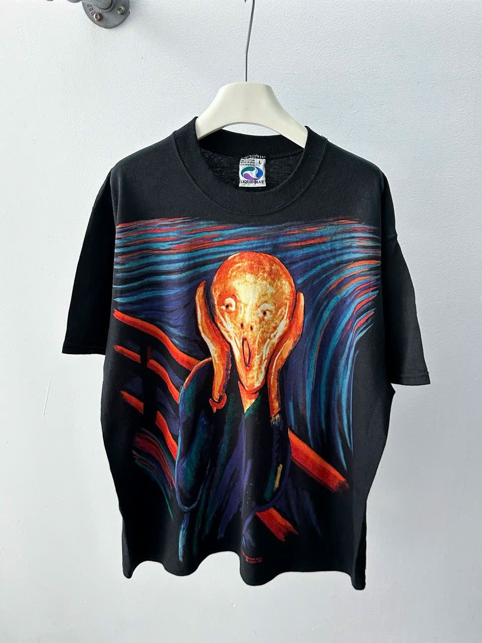 Liquid Blue 1996 Edvard Munch The Scream Size US L / EU 52-54 / 3 - 1 Thumbnail