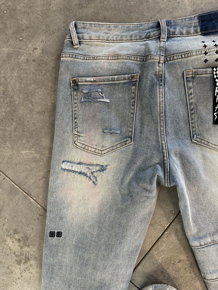 Ksubi Ksubi Enjoy Responsibility Denim Blue Size US 34 / EU 50 - 4 Thumbnail