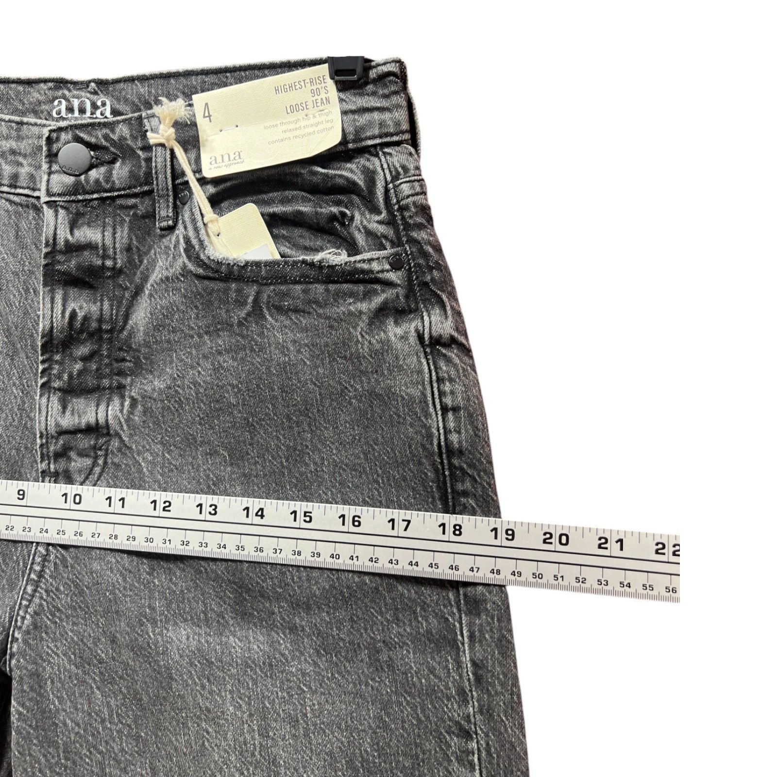 Other A.N.A - Women's 90'S Baggy Jeans Loose Fit - Relaxed Straigh Size 26" / US 2 / IT 38 - 4 Thumbnail