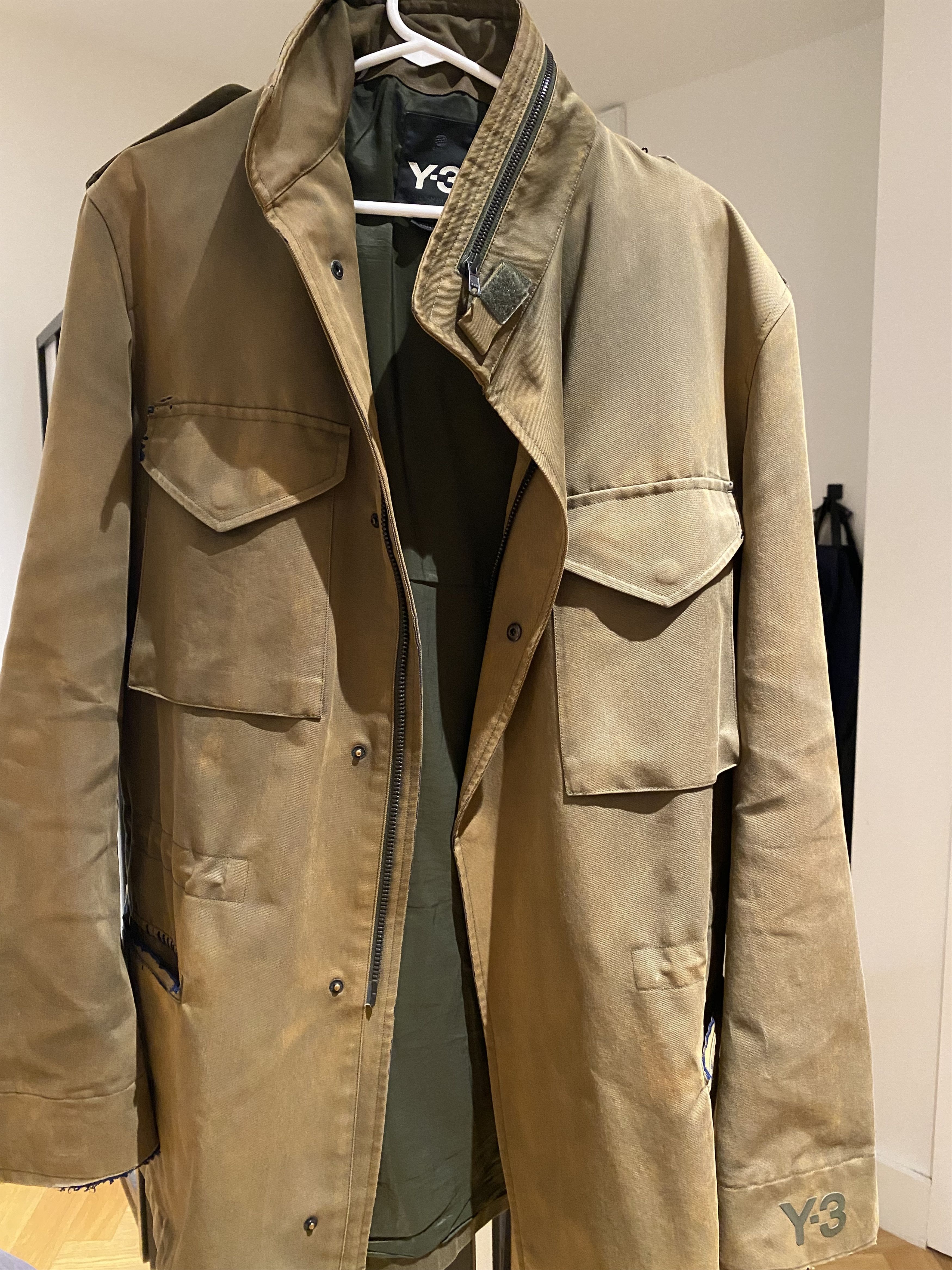 Yohji Yamamoto RARE Vintage 2015 Y3 Adidas Military Green Jacket Size US XL / EU 56 / 4 - 2 Thumbnail