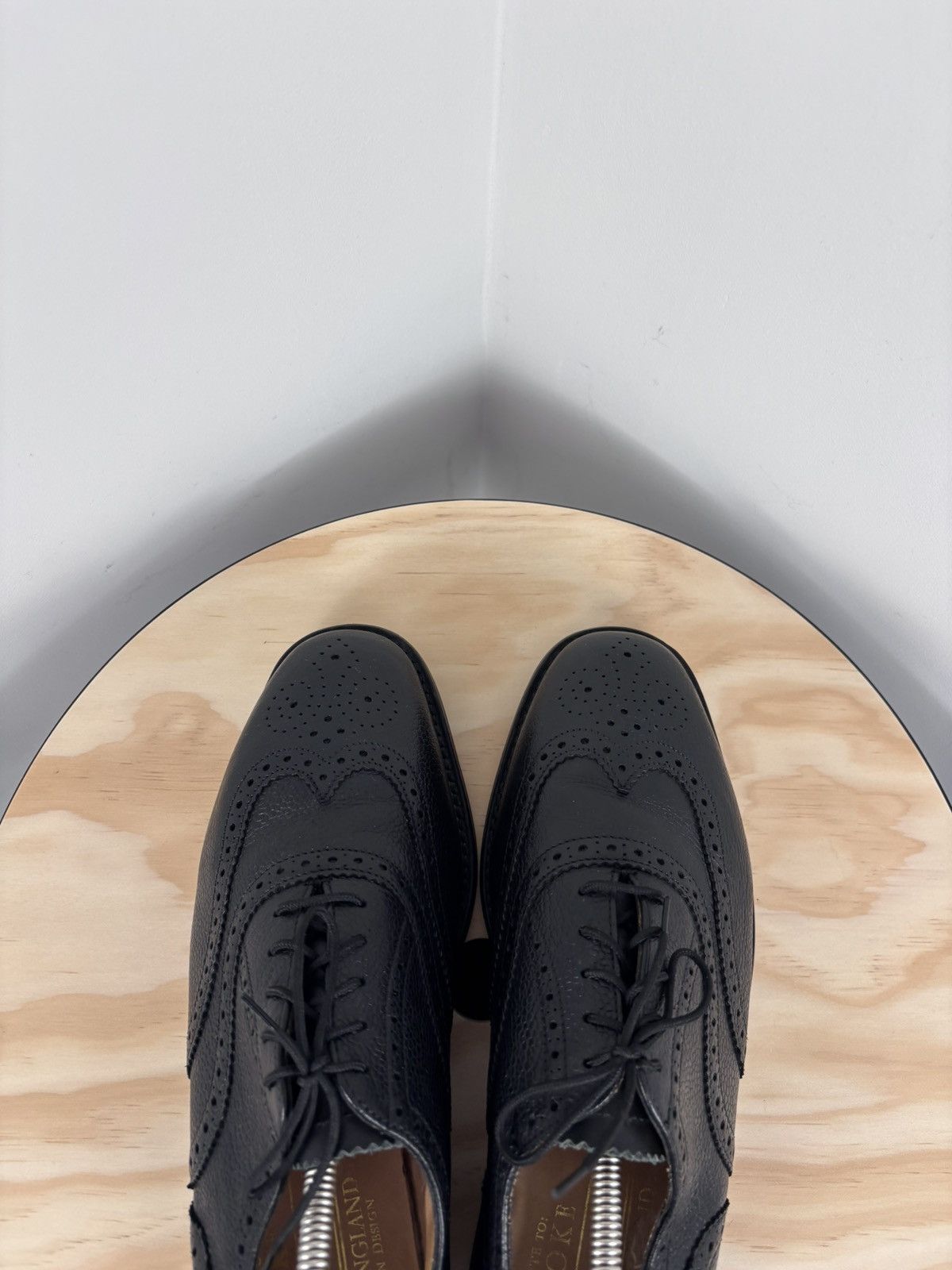 These Glory Days These Glory Days Bespoke Men’s Black Leather Oxford Shoes Size US 8 / EU 41 - 14 Thumbnail