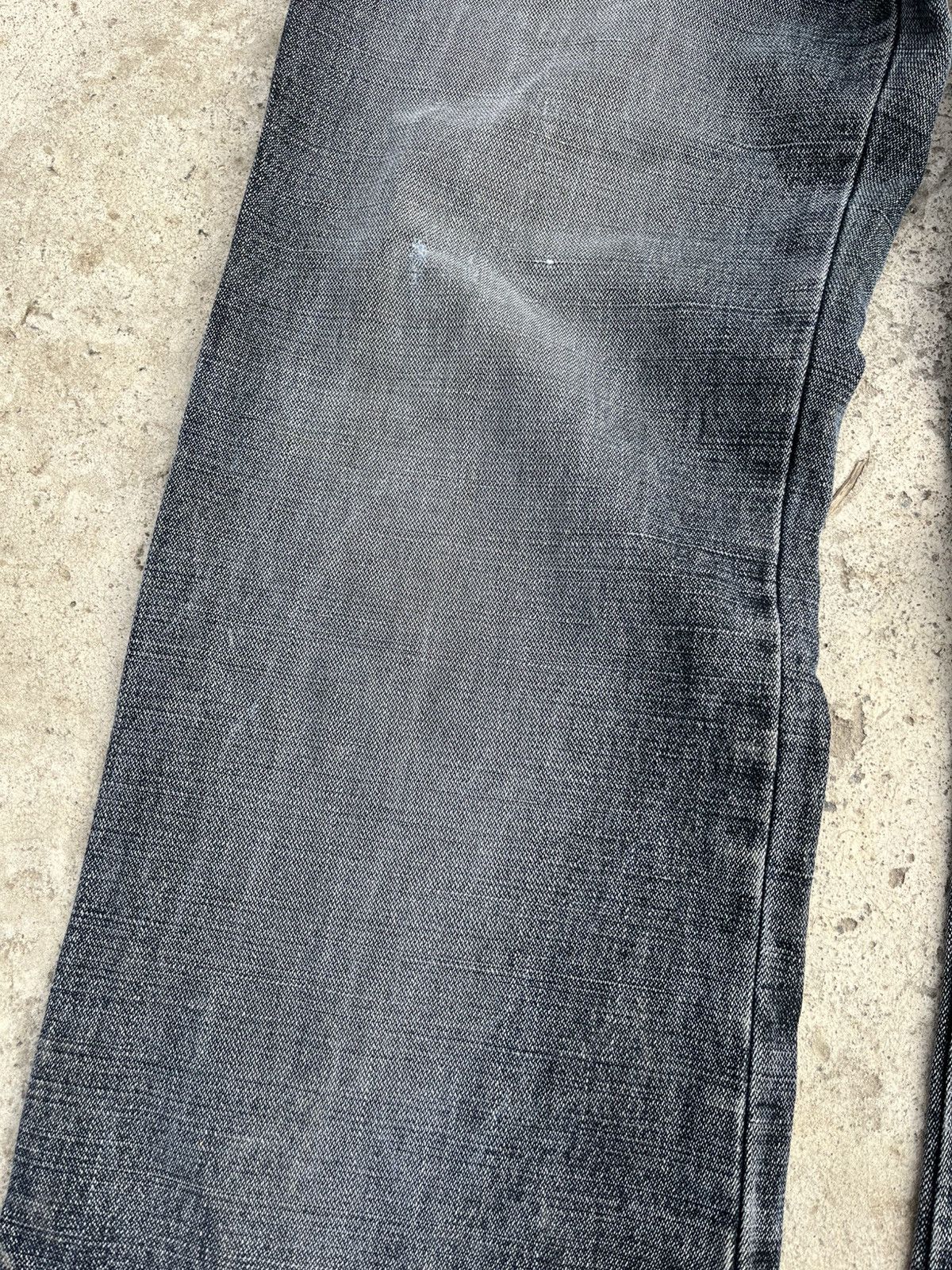 Japanese Brand × Moschino Moschino Vintage Big Logo Faded Distressed Denim Jeans Y2K Size US 30 / EU 46 - 16 Thumbnail
