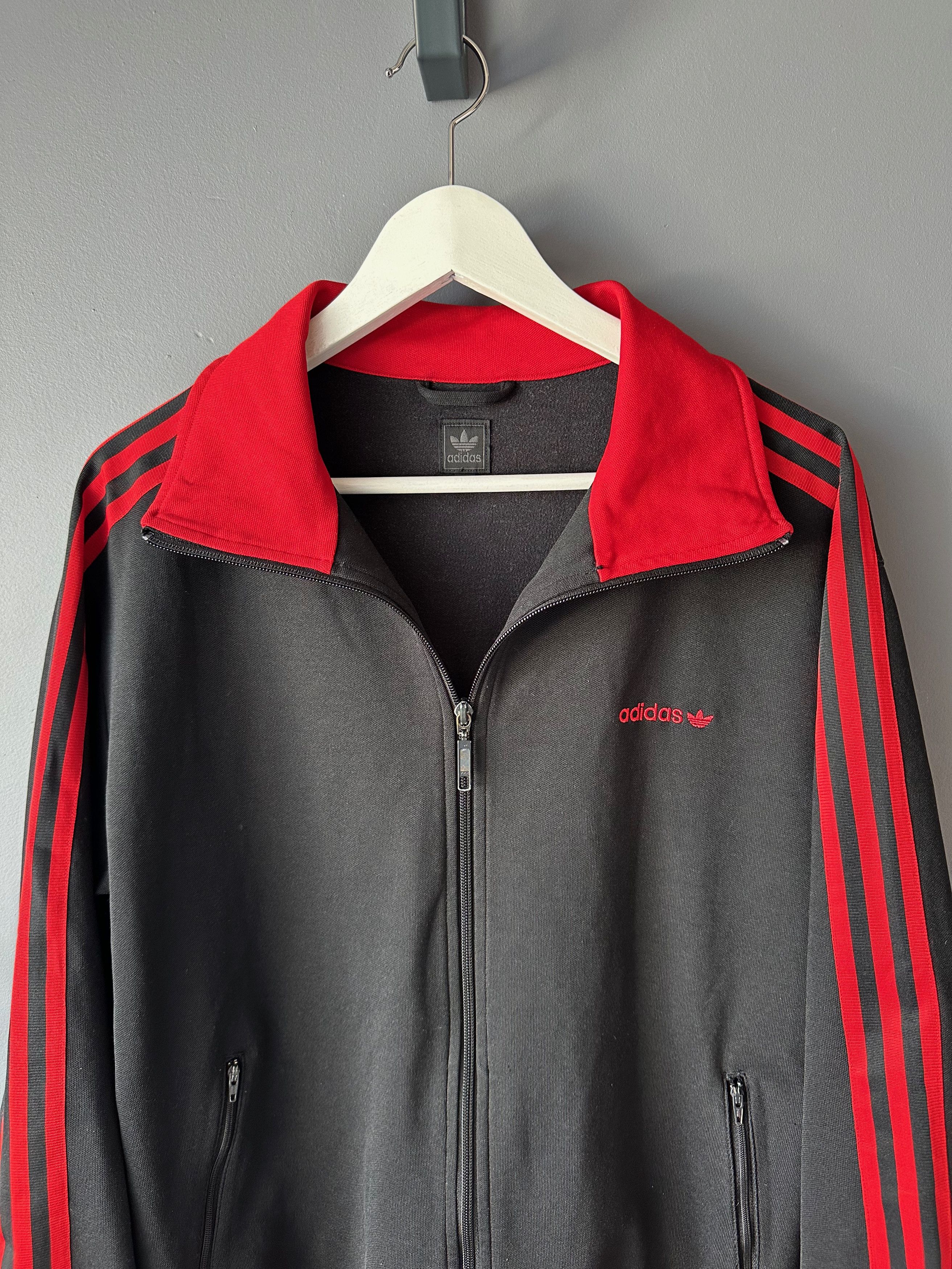 Adidas Adidas Vintage Athletic Track Top Jacket Large Black Red Size US L / EU 52-54 / 3 - 4 Thumbnail