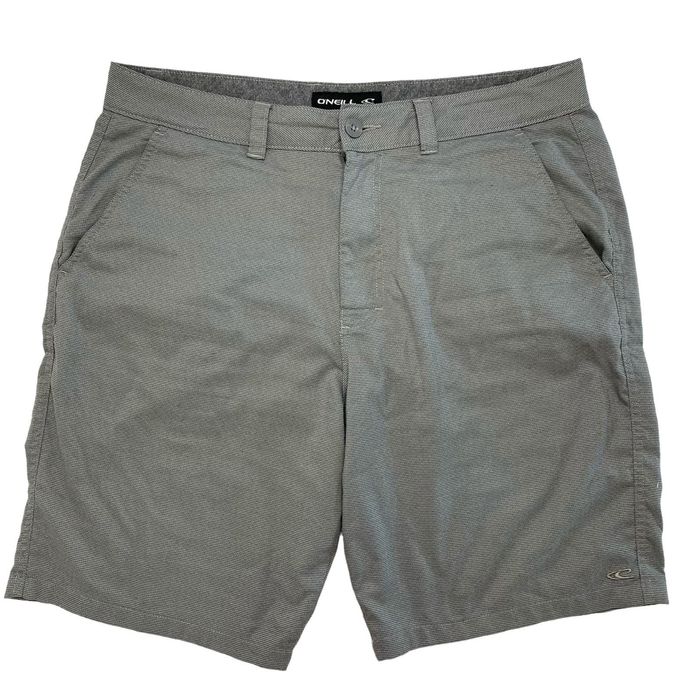 Oneill O'NEILL Gray Zig Zag Stripe Walking Chino Shorts 36 Hiking | Grailed