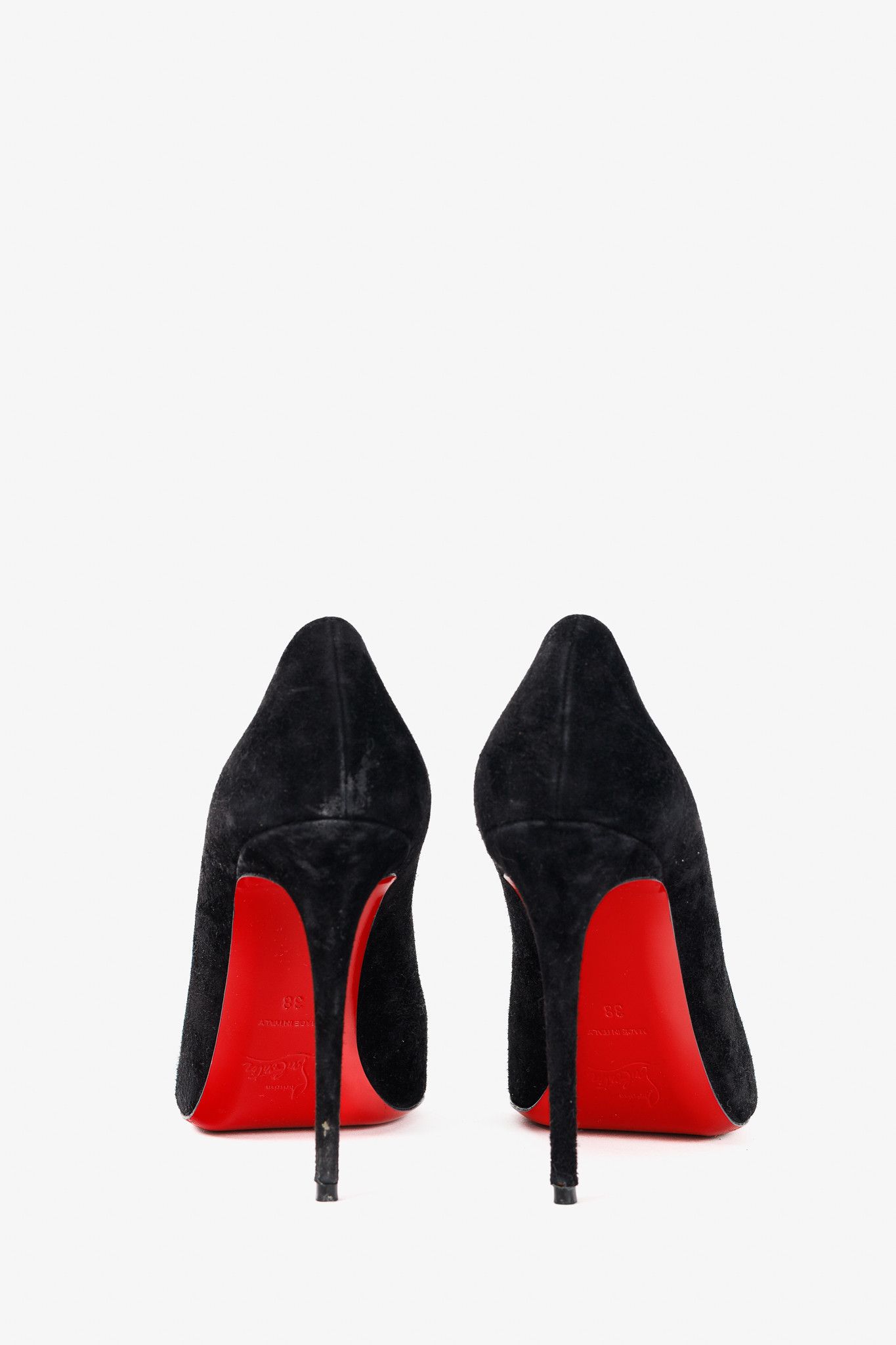 Christian Louboutin Christian Louboutin Eloise Veau Velours Pointed-Toe Pumps Size US 7.5 / IT 37.5 - 3 Thumbnail