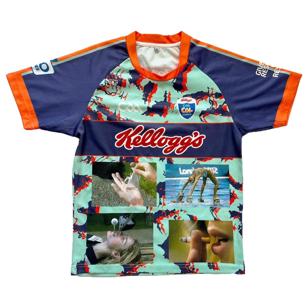 image of Y2K T-Shirt Shirt Jersey Avant Garde One Of A Kind 1Of1 in Black, Men's (Size Medium)