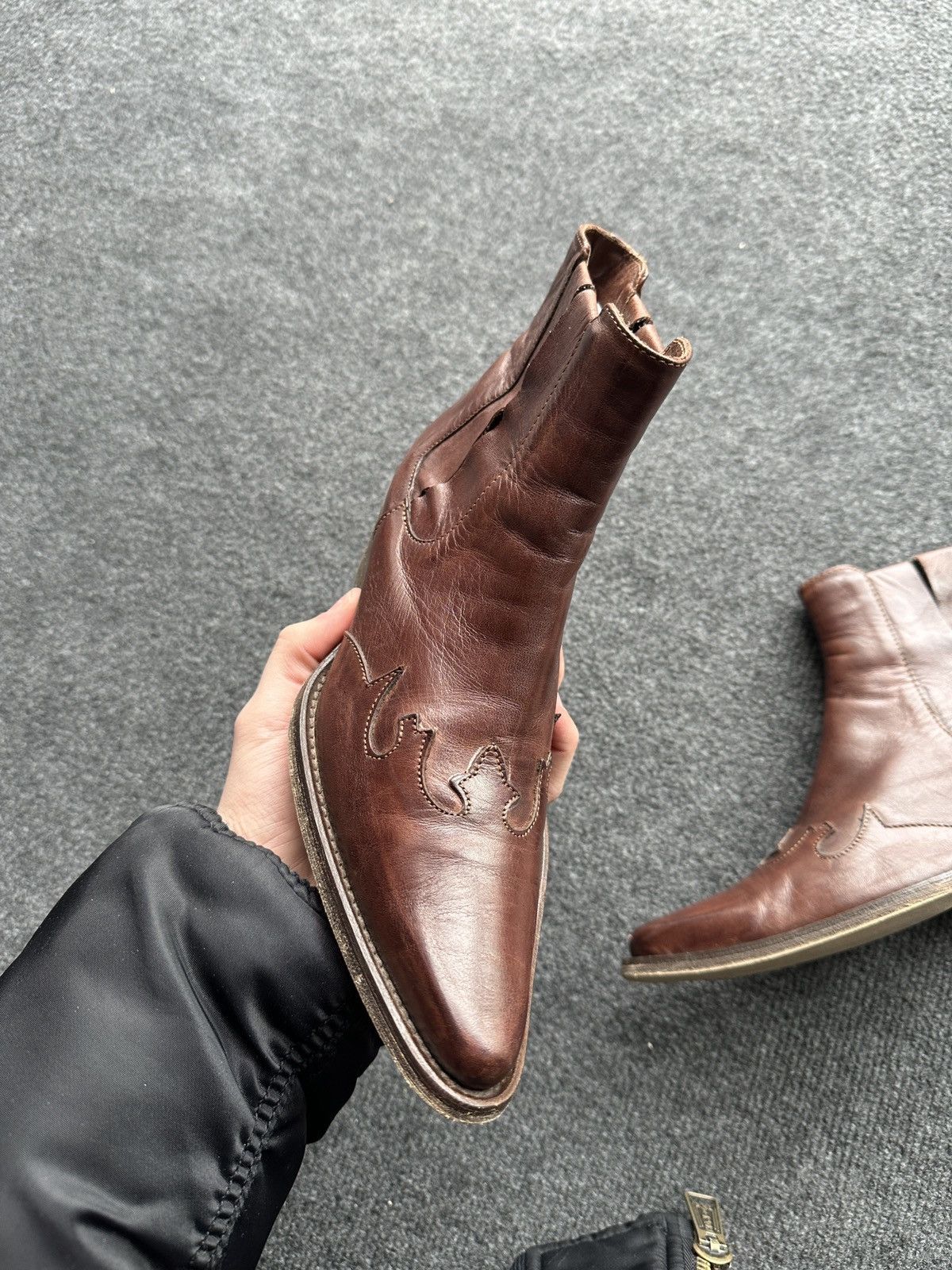 Other 🚨 WESTERN BROWN WOMEN Y2K BOOTS Y2K LEATHER SIZE 36 Size US 6 / IT 36 - 10 Thumbnail