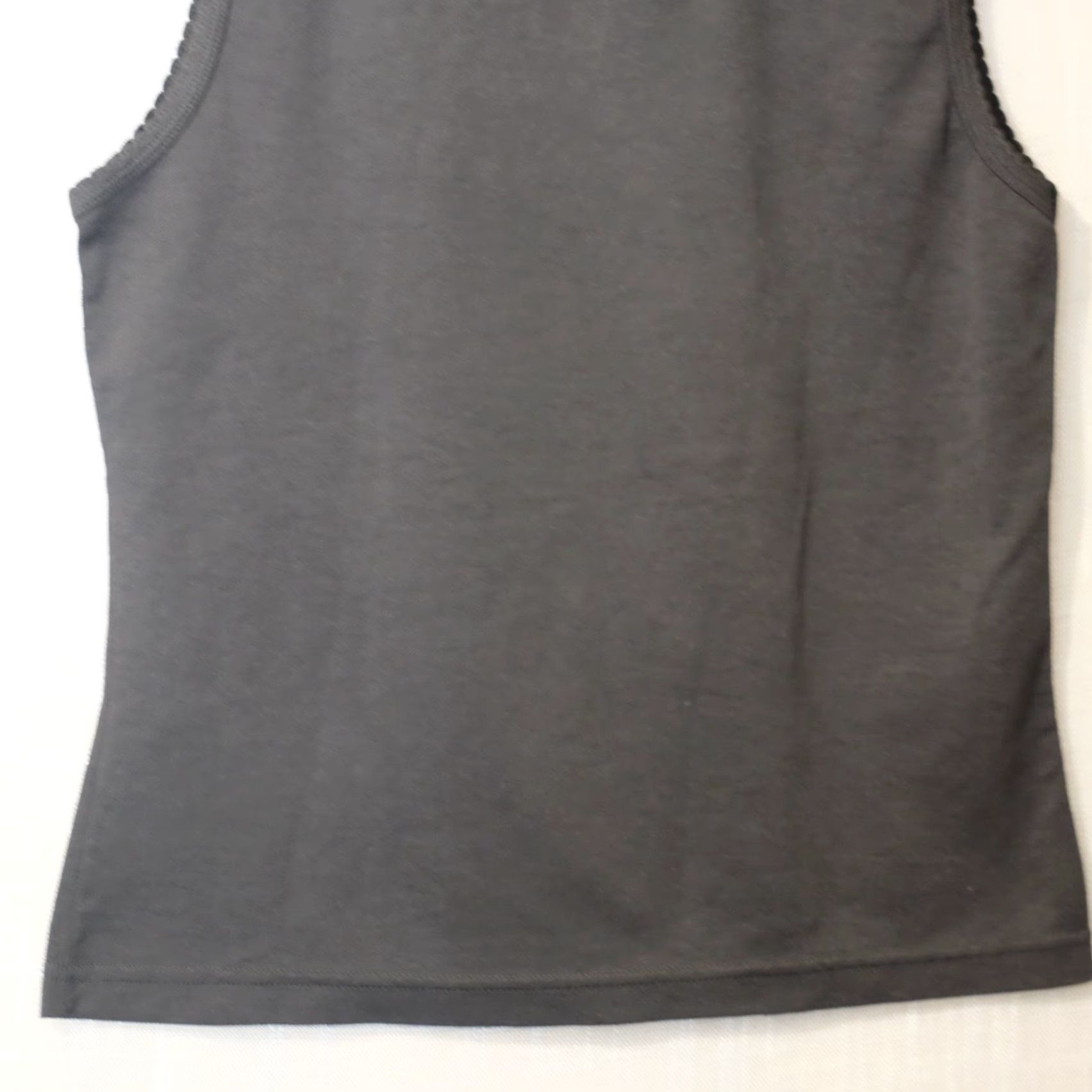Vintage EUC Secret Treasures Tank Top Black Cotton/Poly Womens L Tank Top Camisole Sleeveless Scoop Neck PULLOVER Lightweight Stretch Modern Casual Womens L Size L / US 10 / IT 46 - 6 Thumbnail