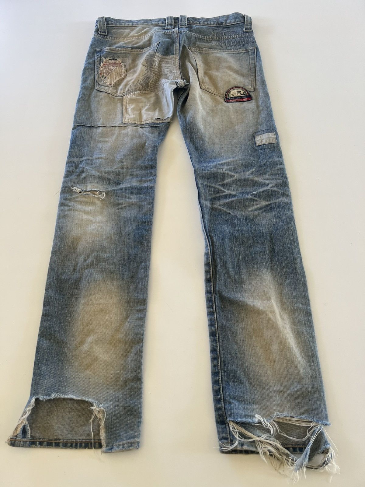 Vintage Vintage TMT Japan Holiday Distress Patchwork Denim Jeans Size US 32 / EU 48 - 7 Thumbnail