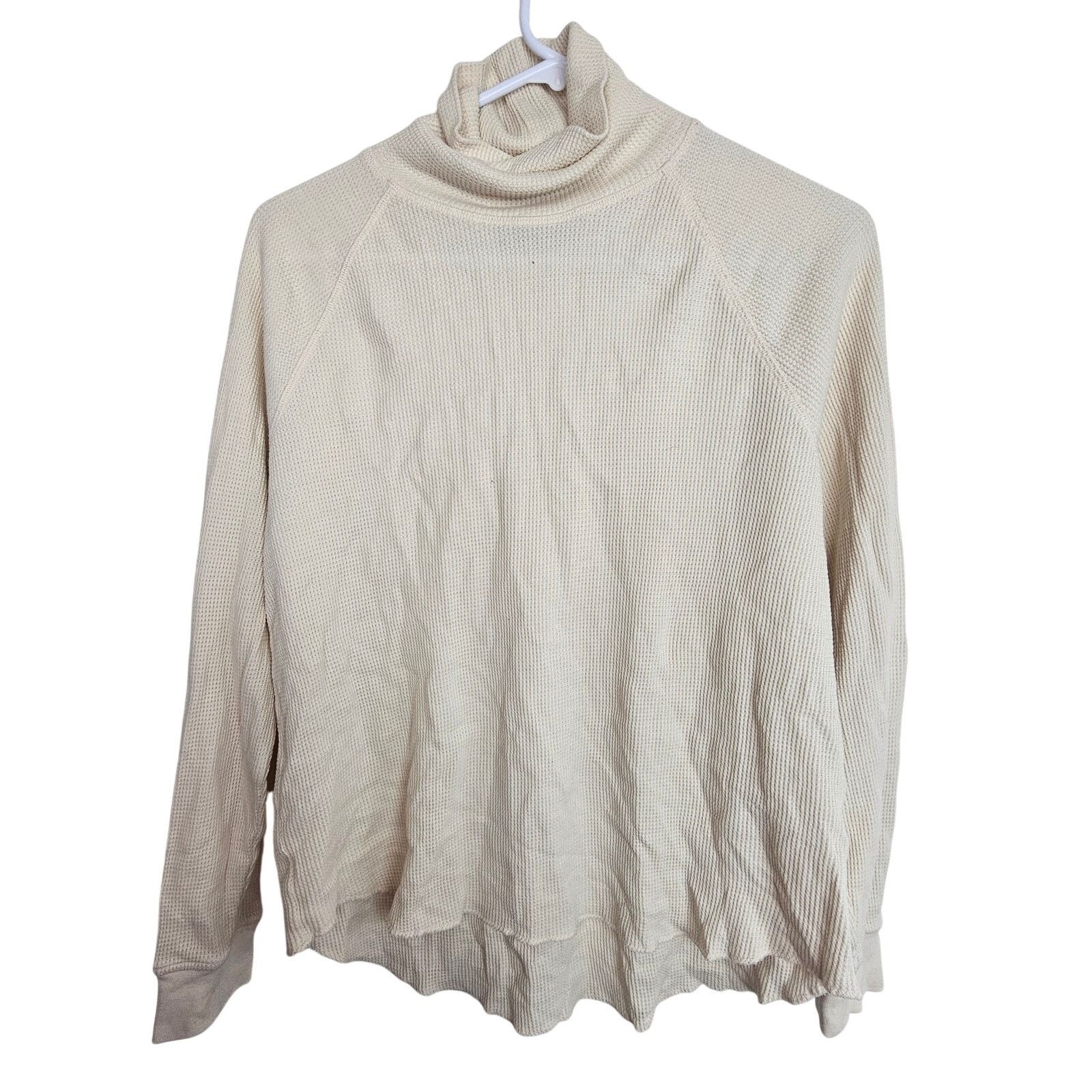 Everlane Everlane Womens Organic Cotton Thermal Turtleneck Size M Size M / US 6-8 / IT 42-44 - 1 Thumbnail