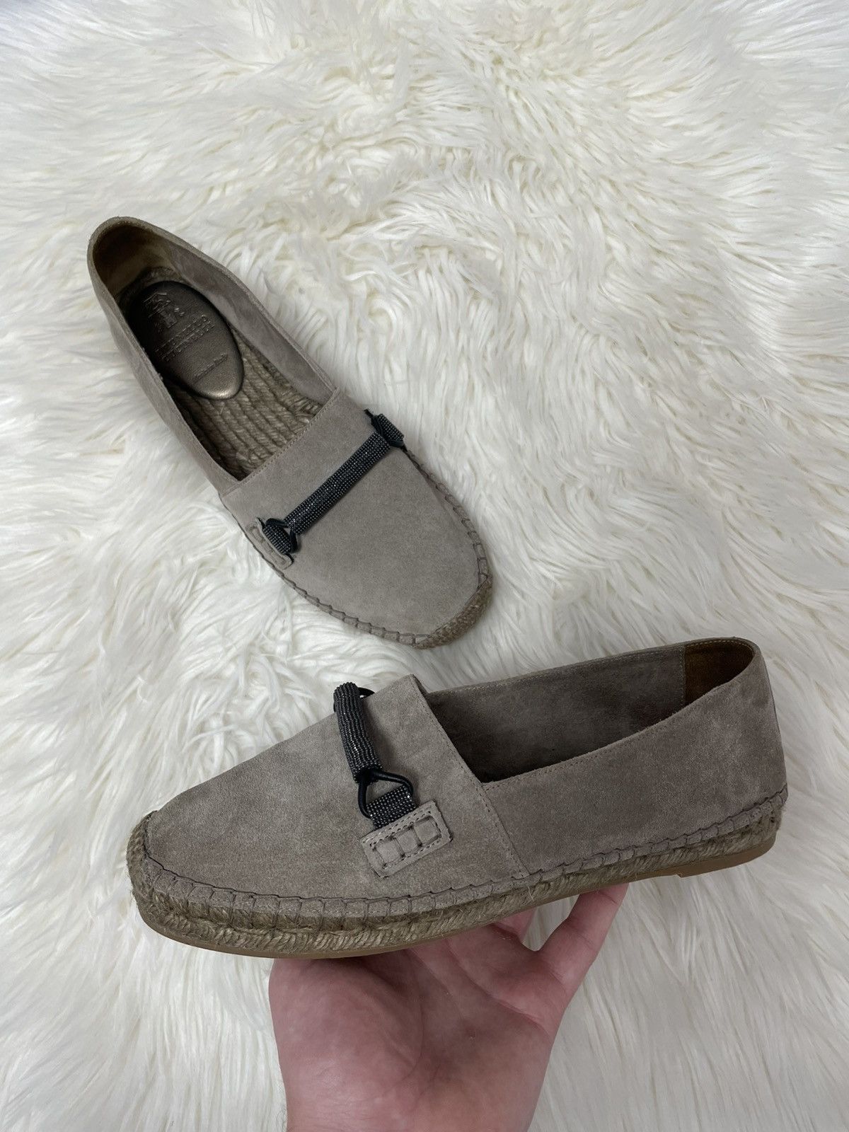 Brunello Cuccinelli Suede espadrilles Flats size 38