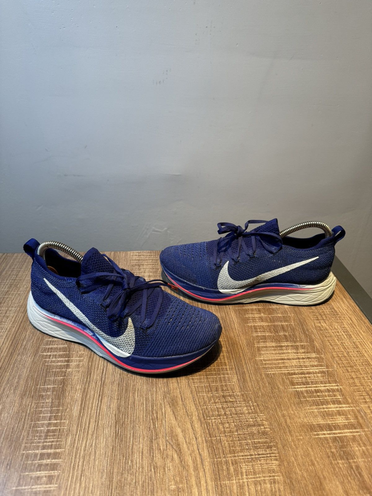 Nike Nike Zoom Vaporfly 4% Flyknit Mens Size 6 Blue Running Shoes Size US 6 / EU 39 - 2 Thumbnail