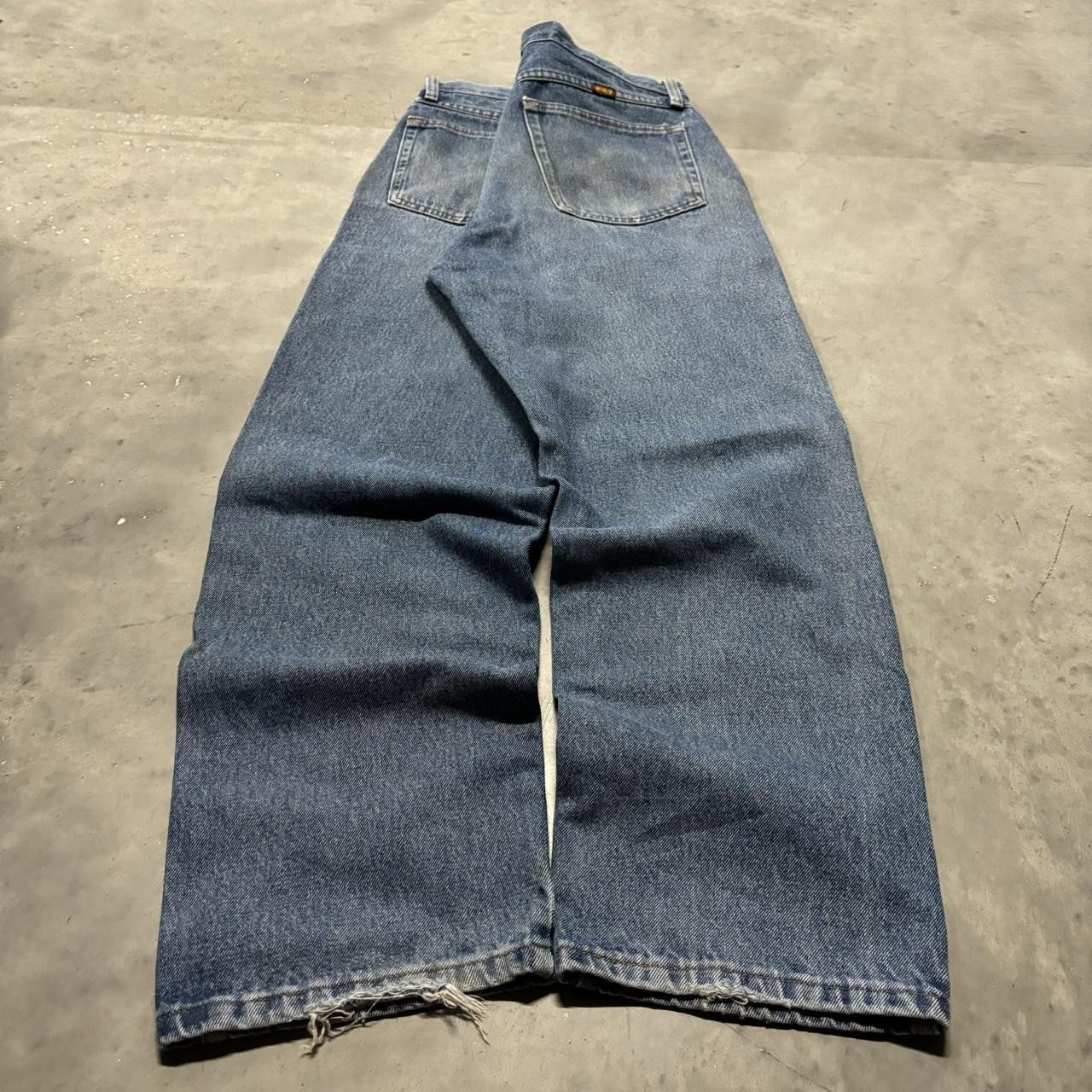 Japanese Brand × Vintage Crazy Vintage Y2K/2000s Grunge Faded Medium Wash Denim Jeans! Size US 33 - 4 Thumbnail