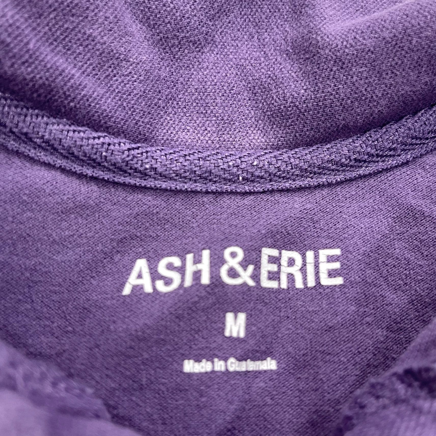 ASH Ash & Erie Polo Shirt Mens M Purple Solid Cotton Blend Golf Casual Pique Shirt Size US M / EU 48-50 / 2 - 3 Thumbnail