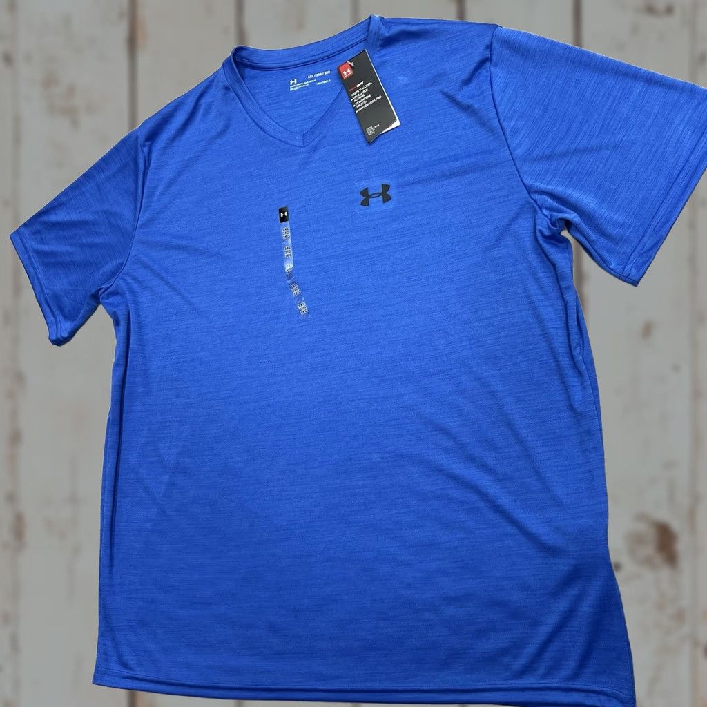 Under Armour Under Armour Tech Shirt Mens 2XL Blue Loose Fit Short Sleeve Activewear Workout NWT Size US XXL / EU 58 / 5 - 1 Thumbnail