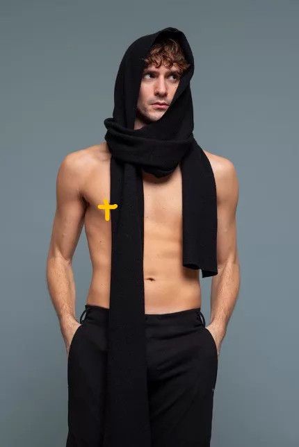 Ma+ maurizio amadei m.a+ hooded scarf NANW1-NWA new Size ONE SIZE - 7 Thumbnail