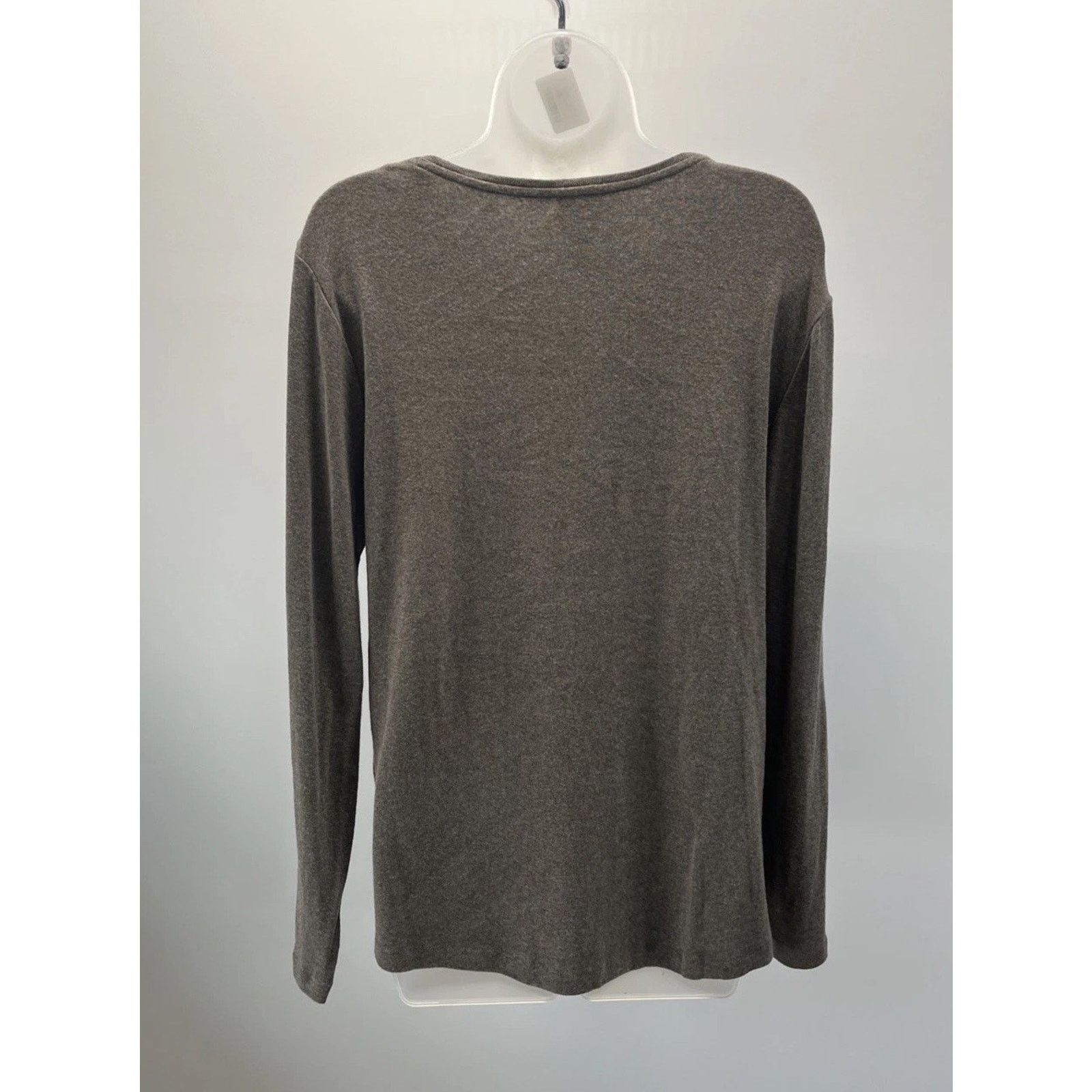 Chicos Chicos Womens Sweater 2 L Grey Long Sleeve Boat Neck Size L / US 10 / IT 46 - 4 Thumbnail