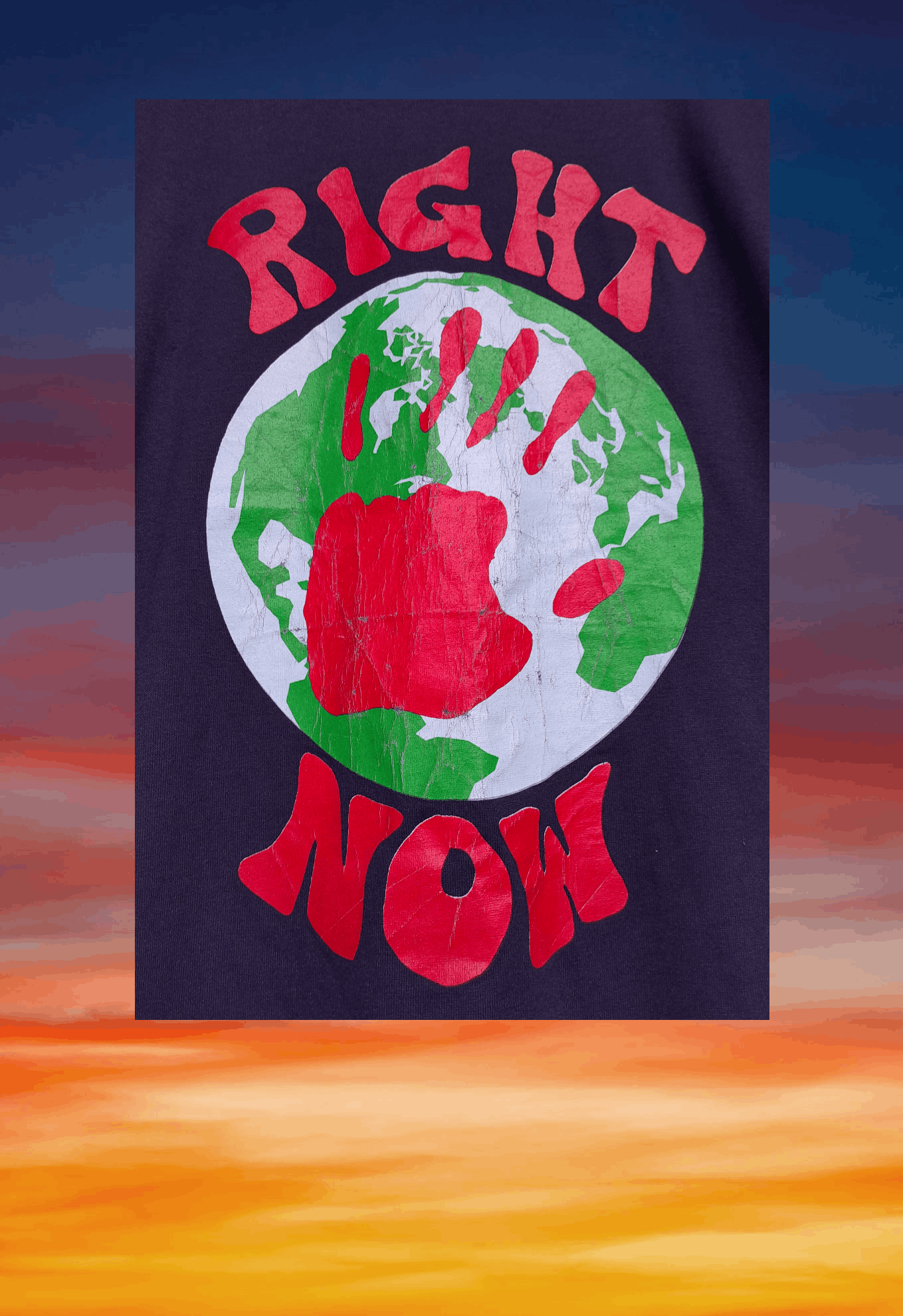 Rap Tees Vintage 90s Save Earth Right Now raptee style Size US XL / EU 56 / 4 - 6 Thumbnail