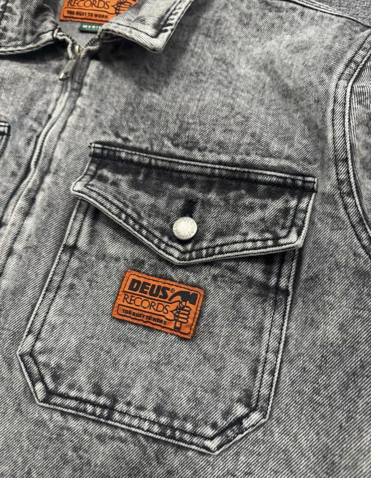 Deus Ex Machina Deus Ex Machina Washed Distressed Denim Jacket Size US M / EU 48-50 / 2 - 3 Thumbnail