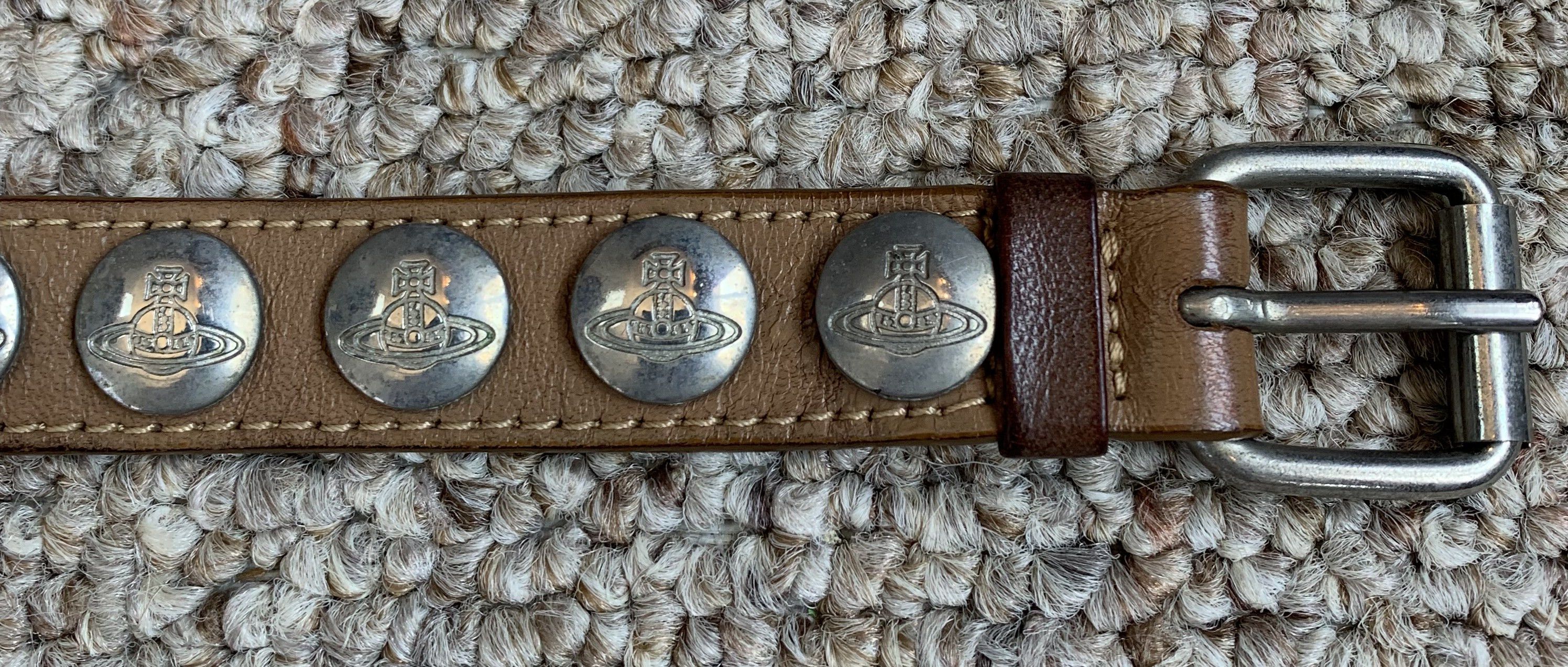 Vivienne Westwood S/S 2003 Vivenne Westwood Studded Leather Orb Bracelet Size ONE SIZE - 5 Thumbnail