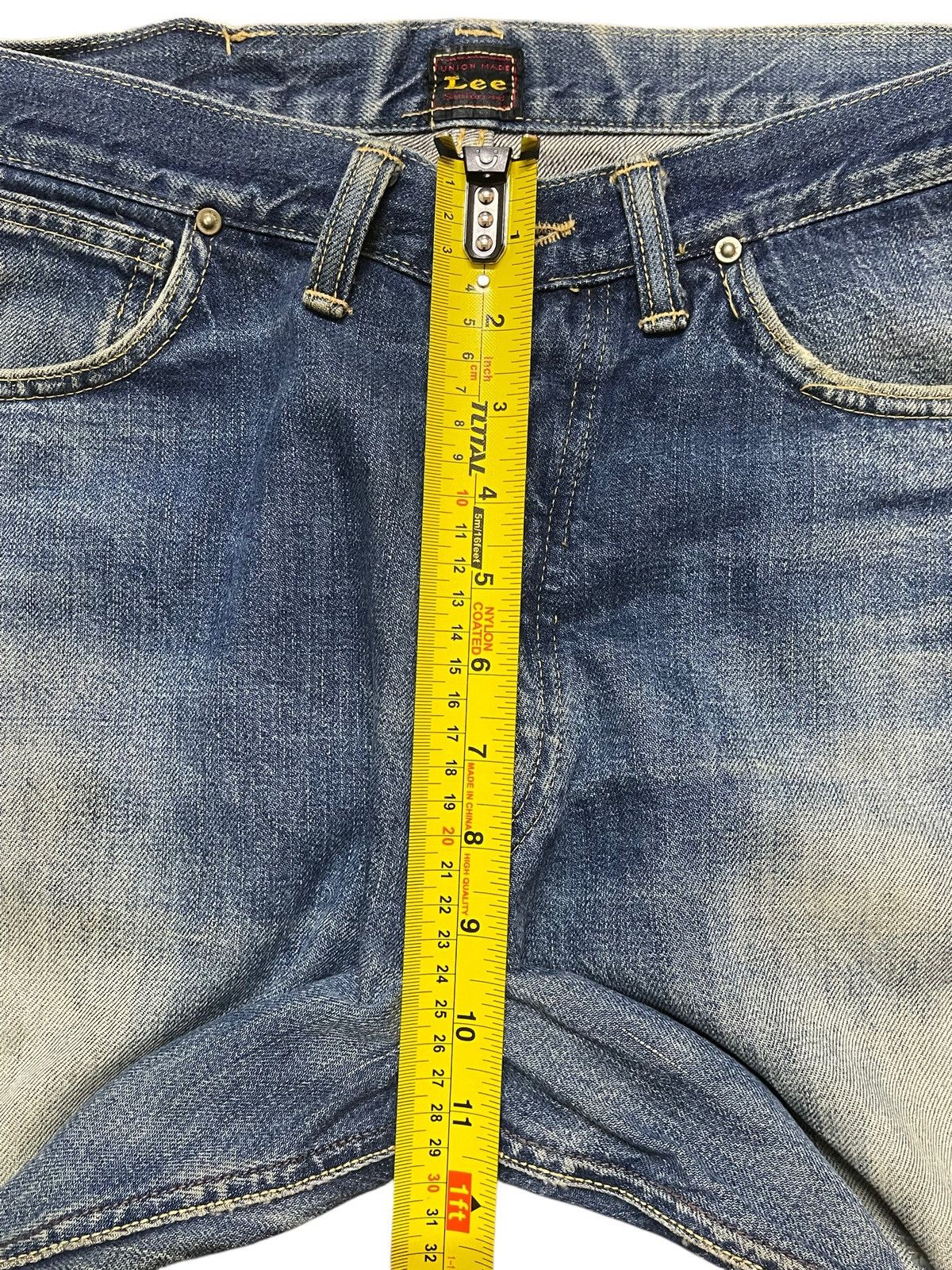 Lee Vintage 70s Lee Union Made Selvedge Mud Wash Faded Distress Size US 32 / EU 48 - 21 Thumbnail
