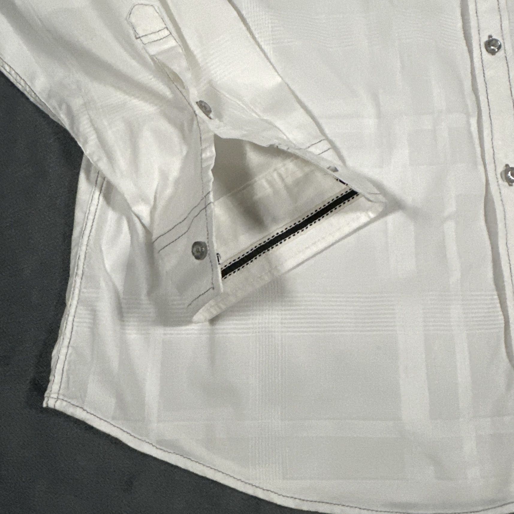 Affliction Affliction Shirt 2XL White Long Sleeve Western Buckle Exclusive Reflective Mens Size US XXL / EU 58 / 5 - 5 Thumbnail