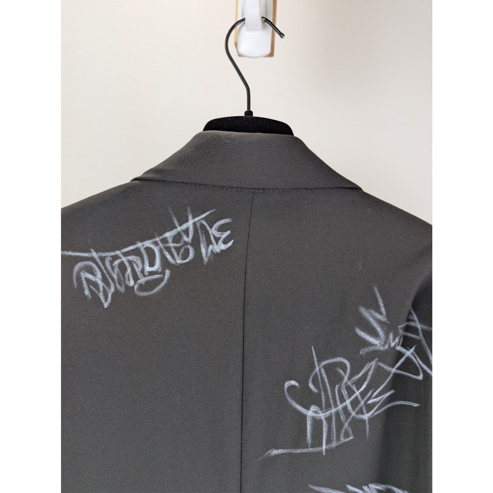 Balenciaga o1rshd1 Fluid Wool Barathea Skater Tailored Jacket in Black Size US L / EU 52-54 / 3 - 13 Thumbnail